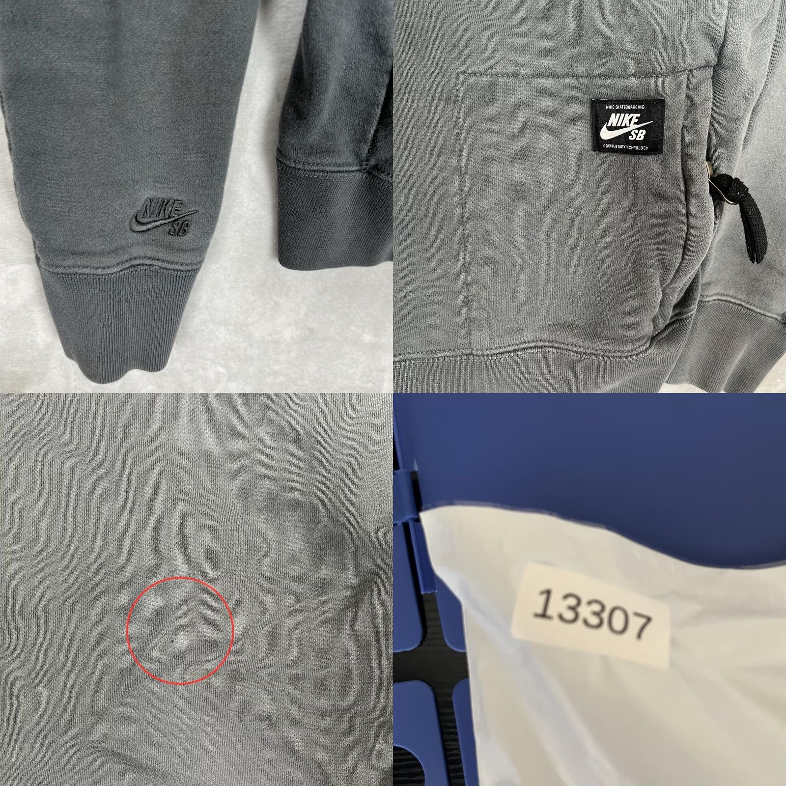 Nike Nike SB Hoodie Mens Medium Gray High Neck Fleece Pullover Sweatshirt Skate Y2K Size US M / EU 48-50 / 2 - 8 Thumbnail