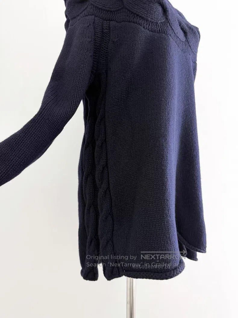 Comme des Garcons Comme des Garcons Herringbone Knit Wool Top Size S / US 4 / IT 40 - 4 Thumbnail