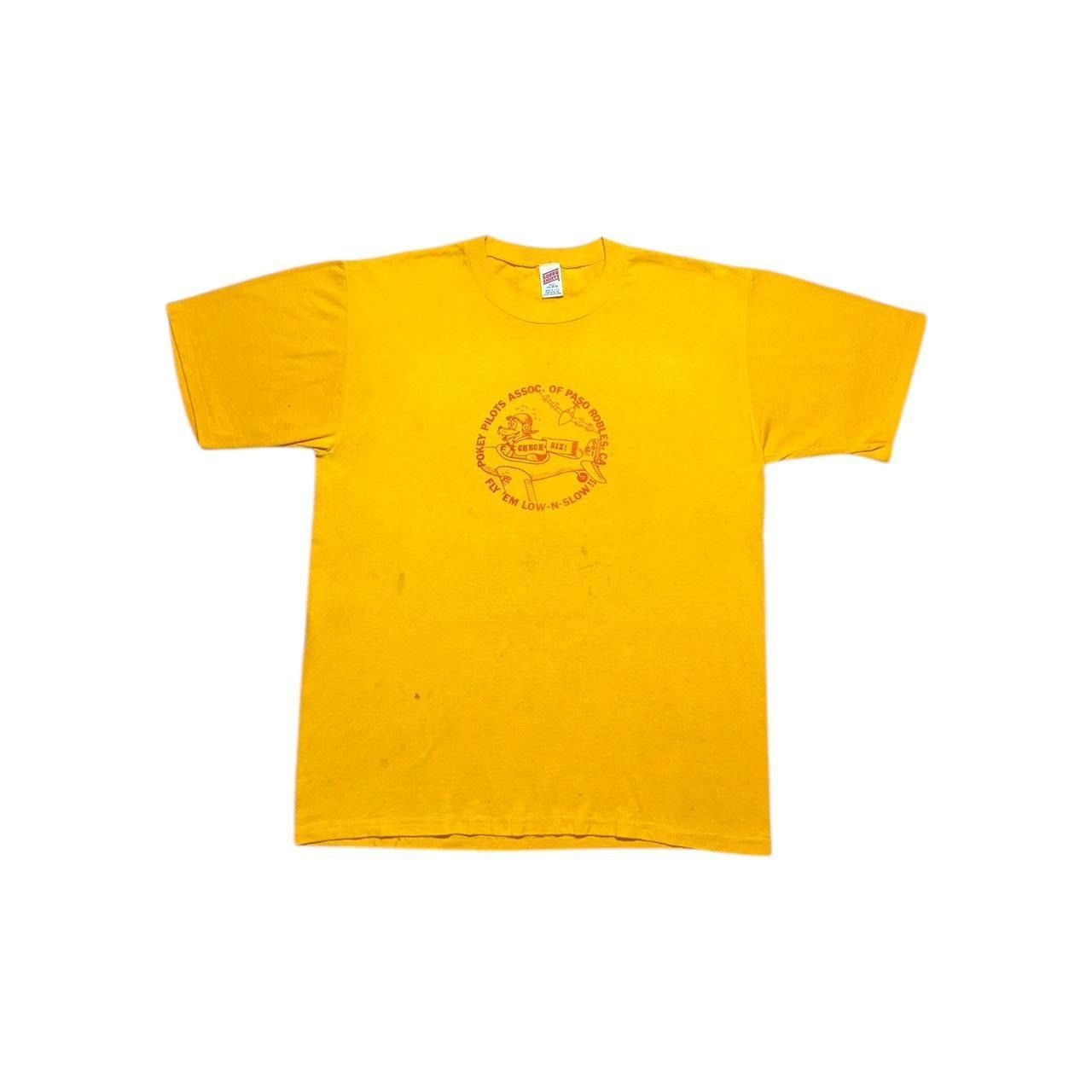 Soffe × Vintage Vintage Paso Robles Plane Pilot T-Shirt Size US XL / EU 56 / 4 - 1 Thumbnail