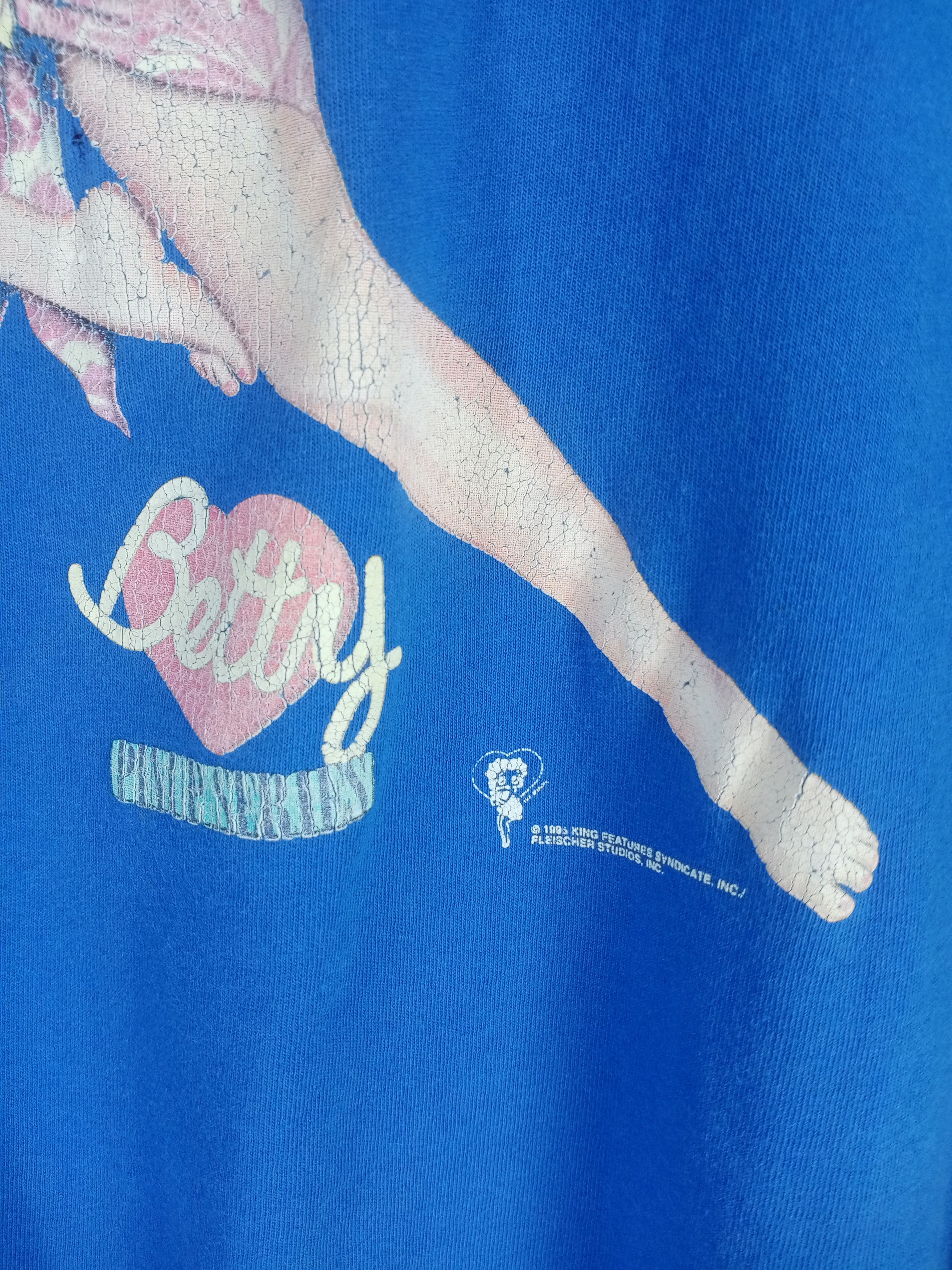 Cartoon Network Rare Vintage 90s Betty Boop Distressed Tshirt Size US L / EU 52-54 / 3 - 8 Thumbnail