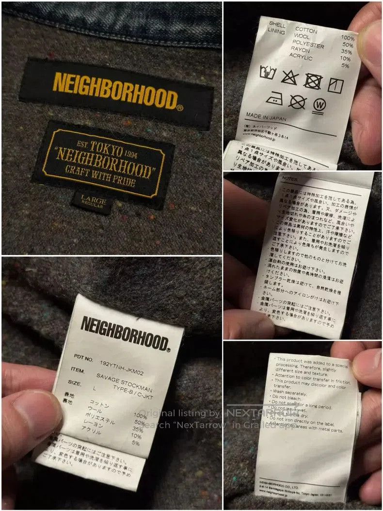 Neighborhood NEIGHBORHOOD 19AW Denim Jacket. Size US L / EU 52-54 / 3 - 7 Thumbnail