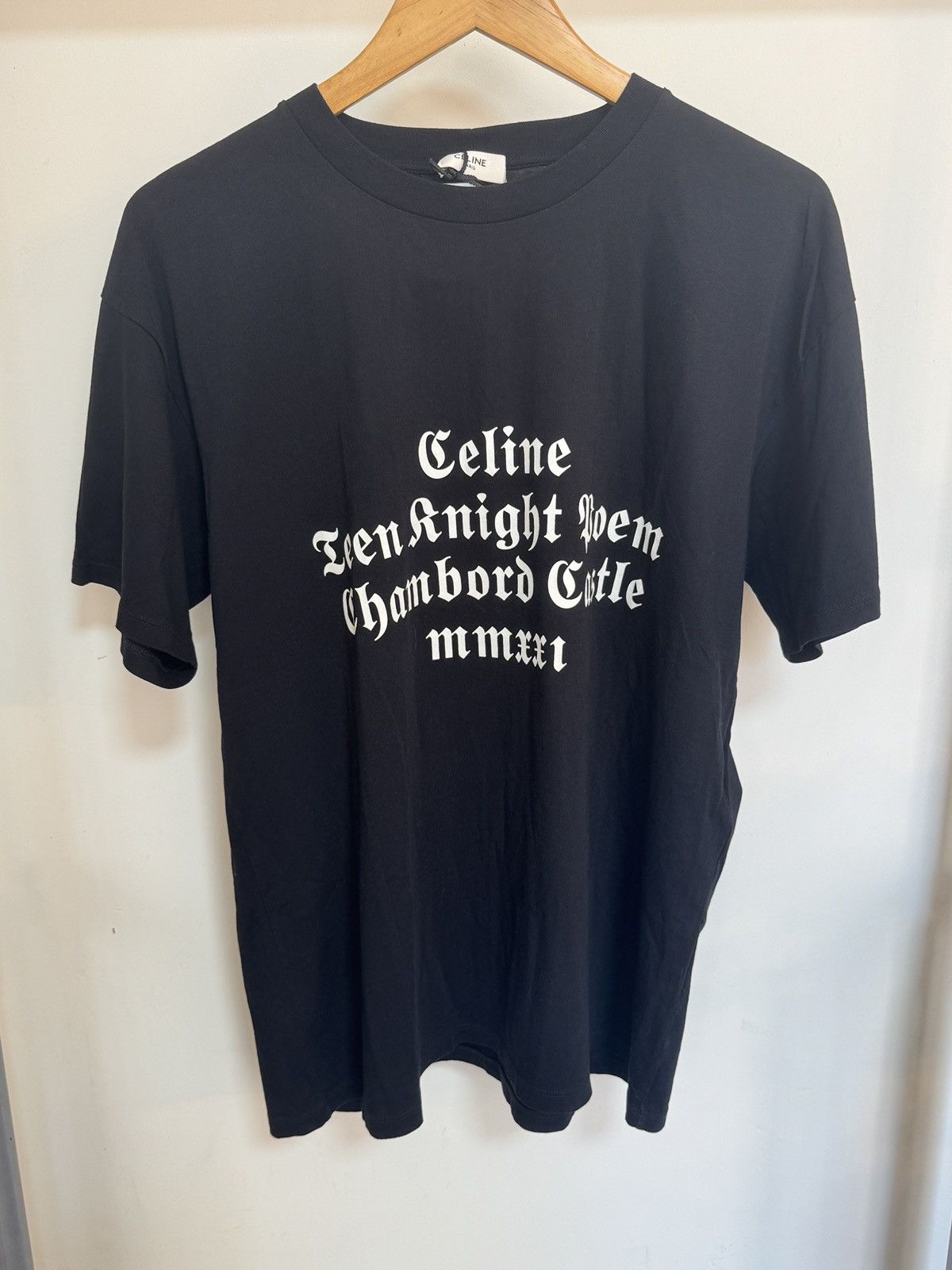 Celine celine teen knight poem red tee shirt | Grailed