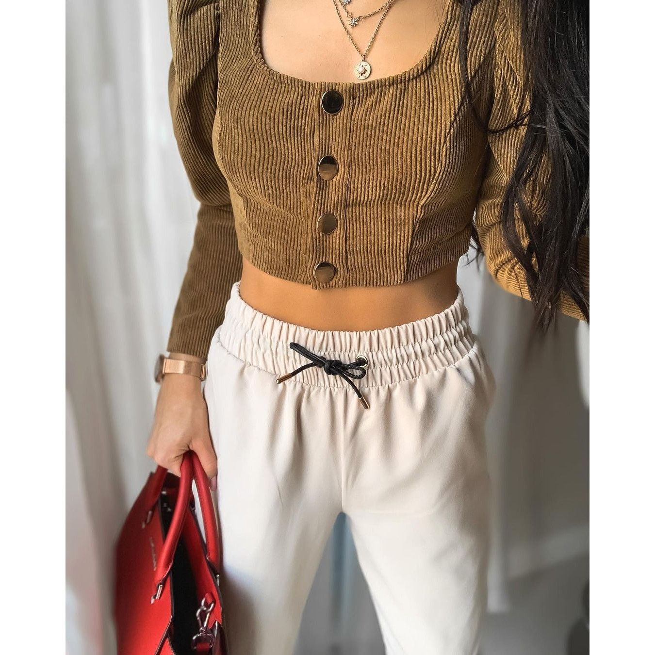 Zara ZARA Top with Metal Buttons NWT Size M / US 6-8 / IT 42-44 - 7 Thumbnail