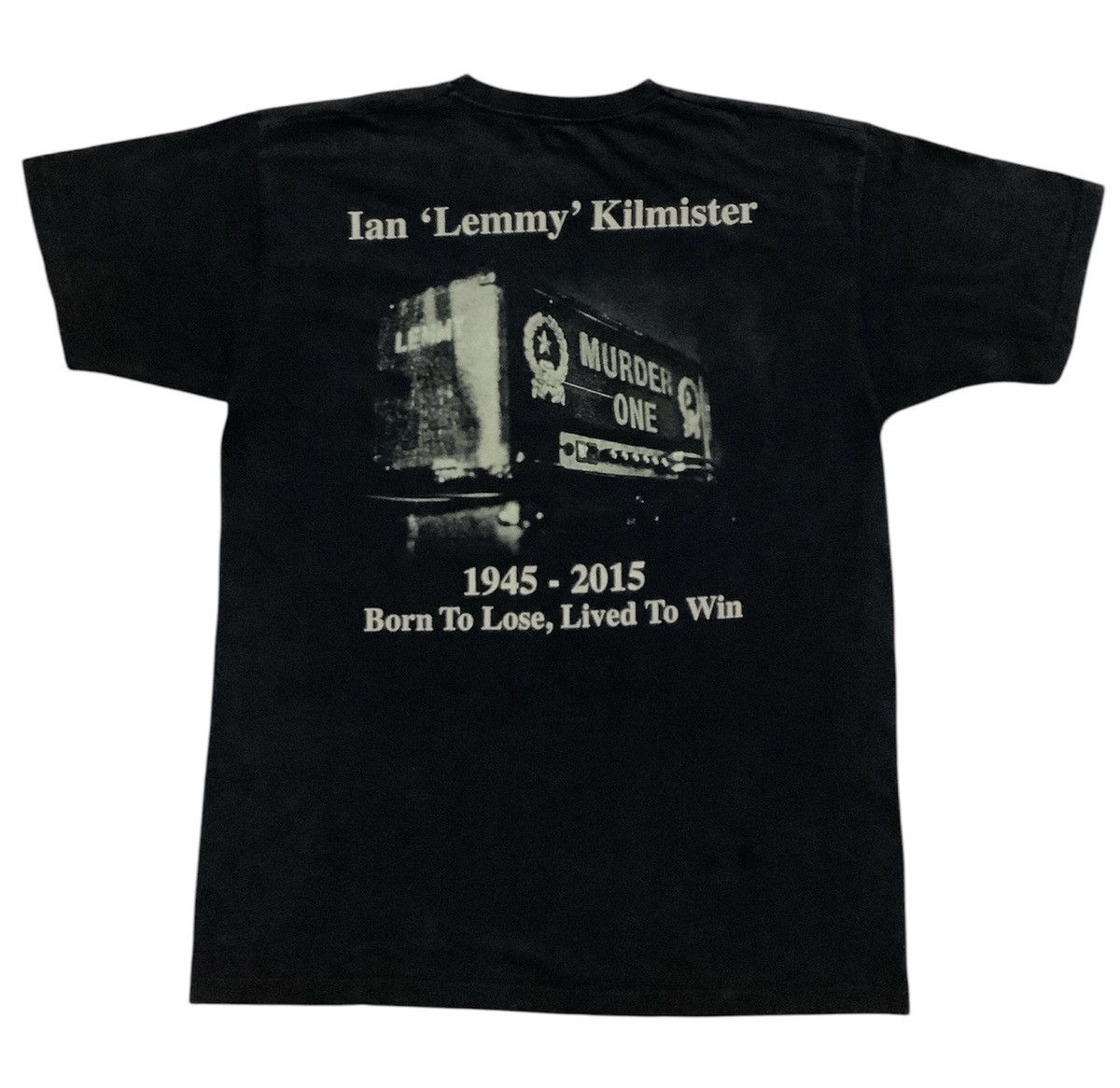 Band Tees Motorhead Lemmy Live to Win Black Tees Size US M / EU 48-50 / 2 - 2 Thumbnail