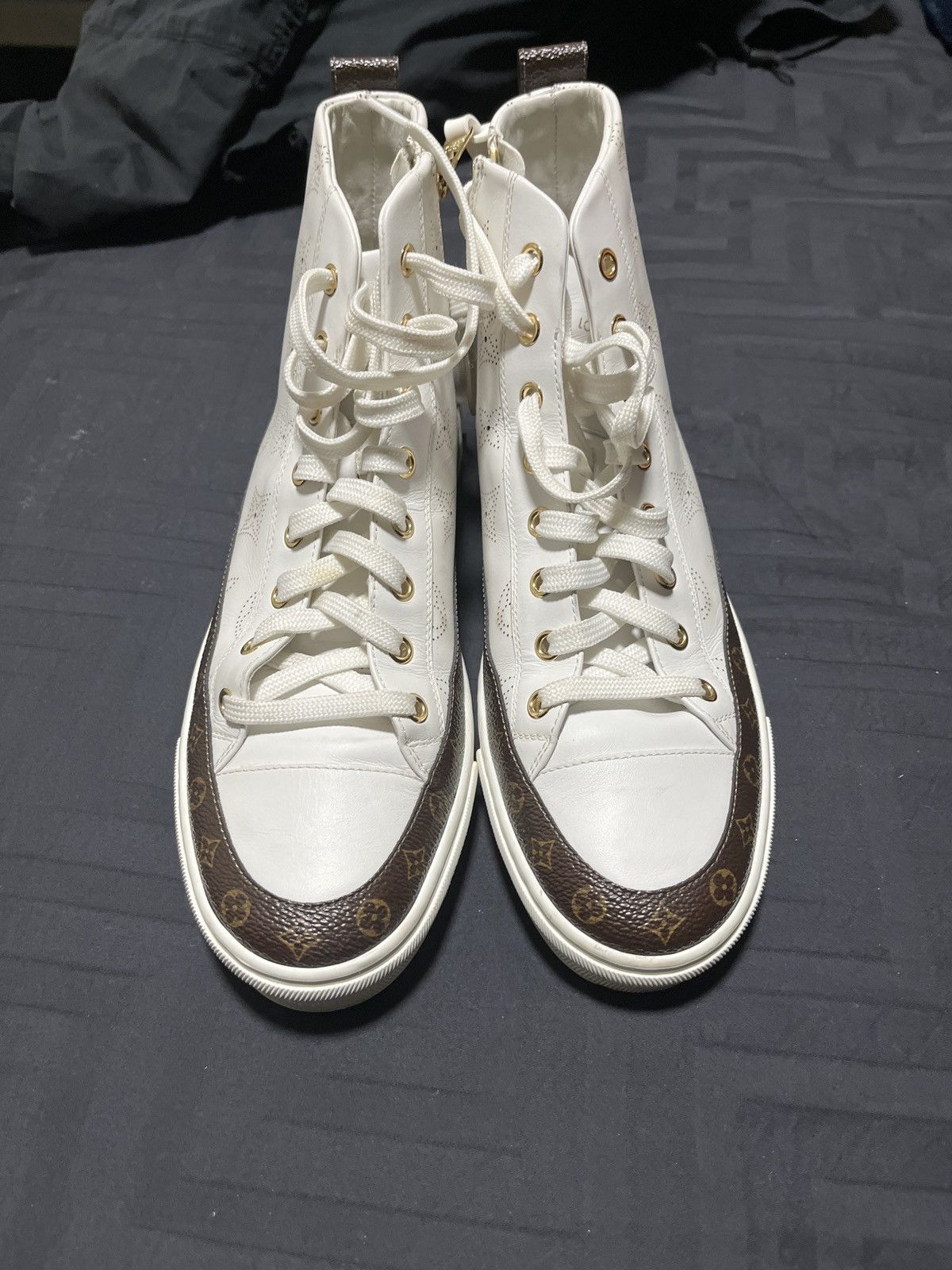 Louis Vuitton Louis Vuitton High Top Sneakers Size US 7 / IT 37 - 3 Thumbnail