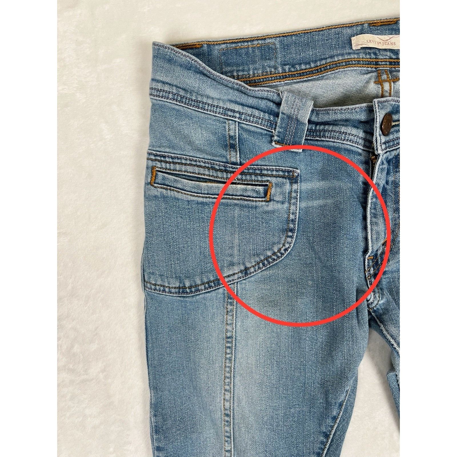 Levi's Vintage Levi’s Y2K Low Rise Denim Jeans Women’s 13 M JR Size 34" / US 12 / IT 48 - 2 Thumbnail