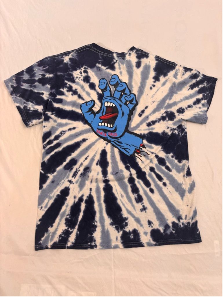 Santa Cruz Skateboards Men's Santa Cruz Tie Dye T-shirt Size M Blue Size US M / EU 48-50 / 2 - 10 Thumbnail