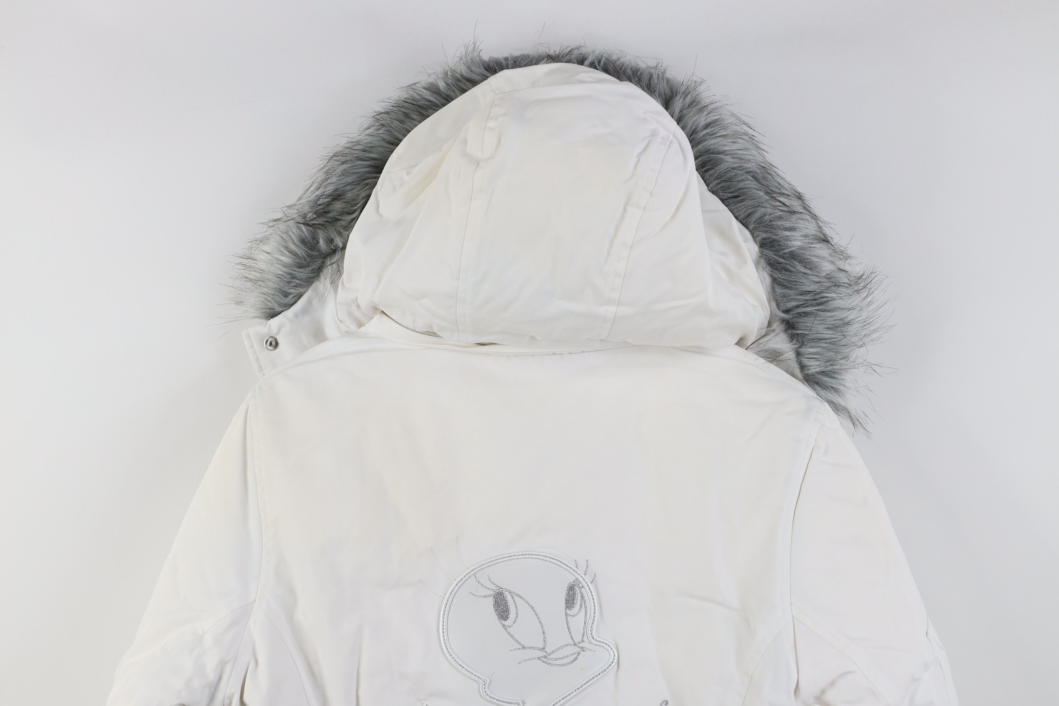 Vintage Deadstock Vintage 90s Y2K Tweety Bird Cropped Down Jacket Size M / US 6-8 / IT 42-44 - 13 Thumbnail