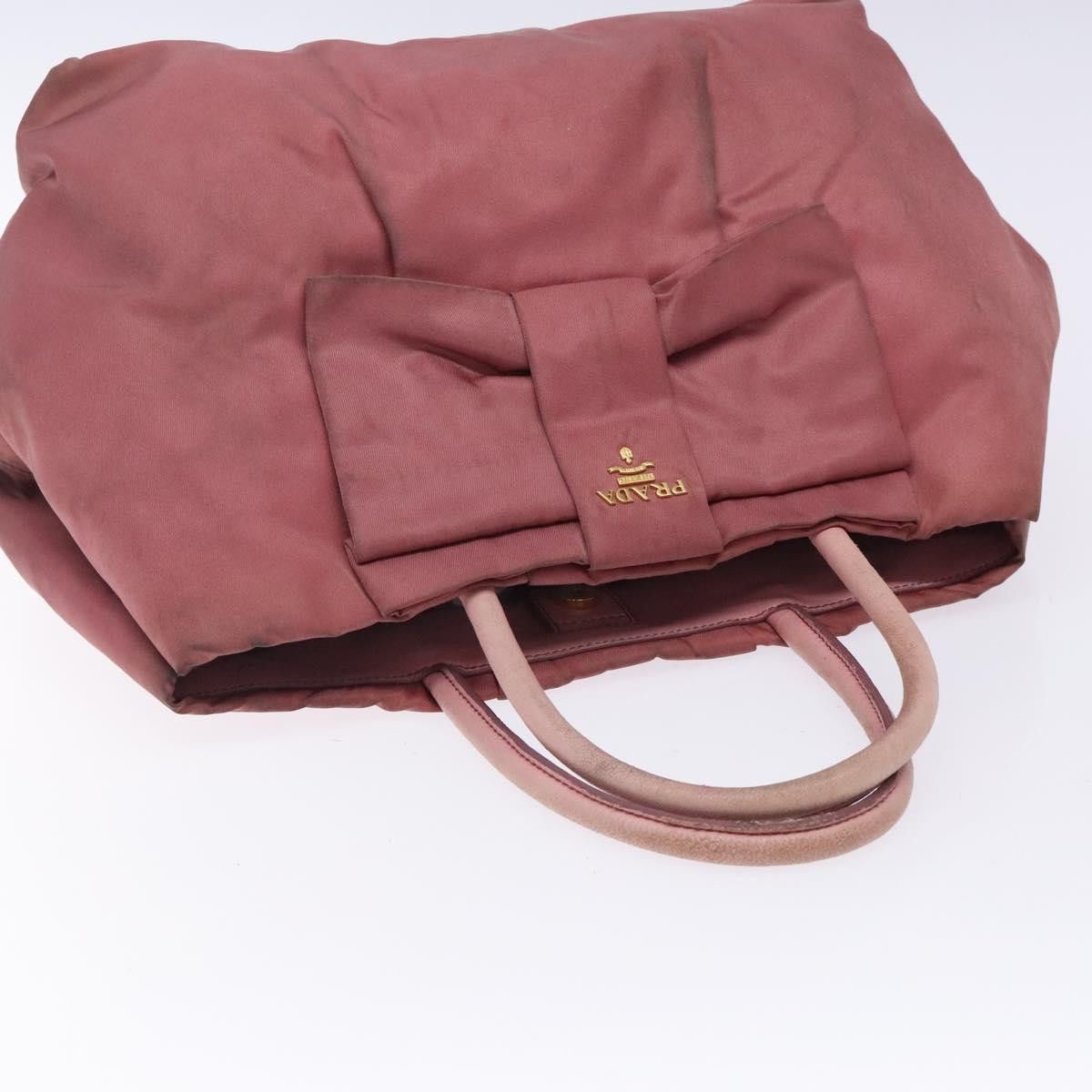 Prada PRADA Hand Bag Nylon Pink Gold Size ONE SIZE - 6 Thumbnail