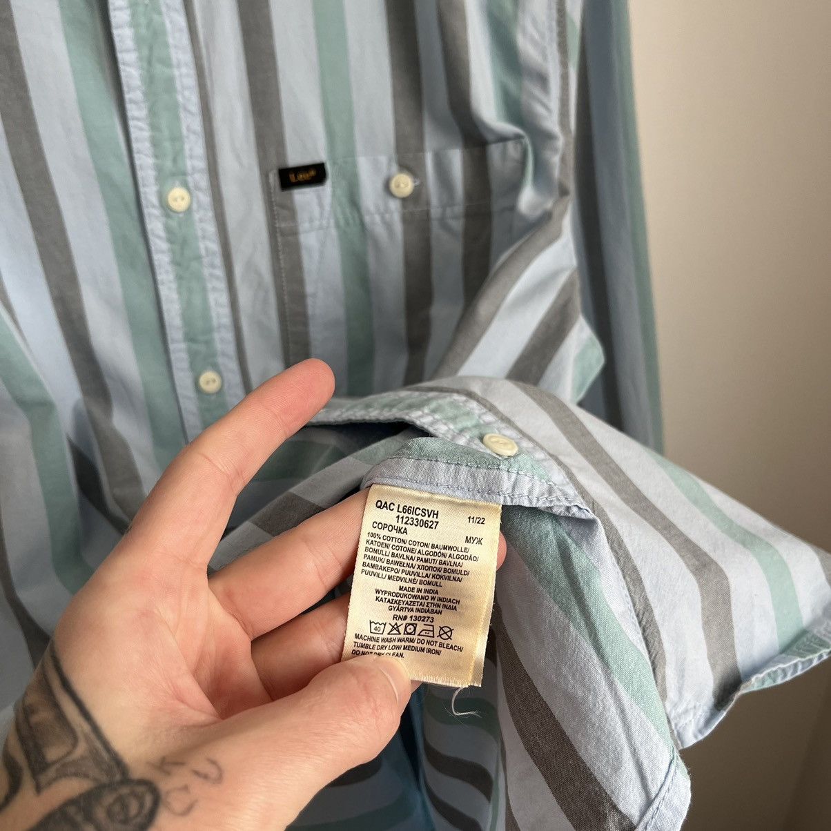 Lee Vintage Lee Striped Shirt L Size US L / EU 52-54 / 3 - 6 Thumbnail
