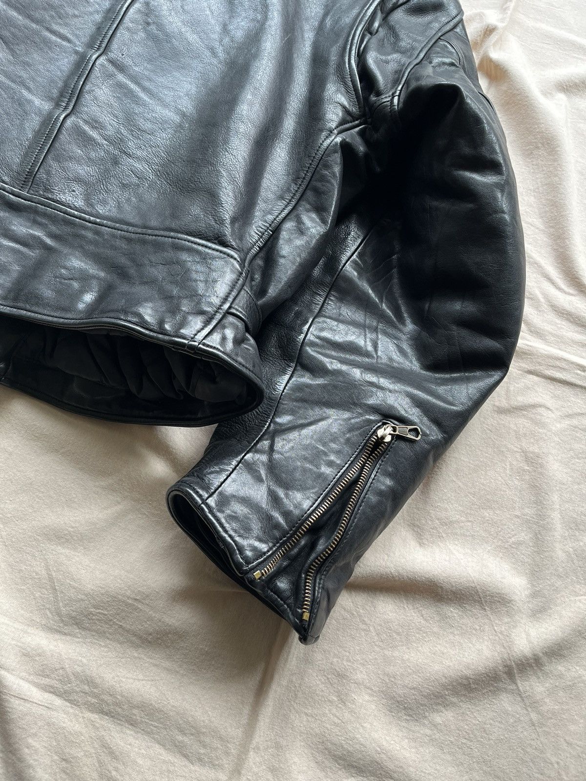 Emporio Armani Emporio Armani 80s 90s Leather Biker Jacket Size US M / EU 48-50 / 2 - 12 Thumbnail