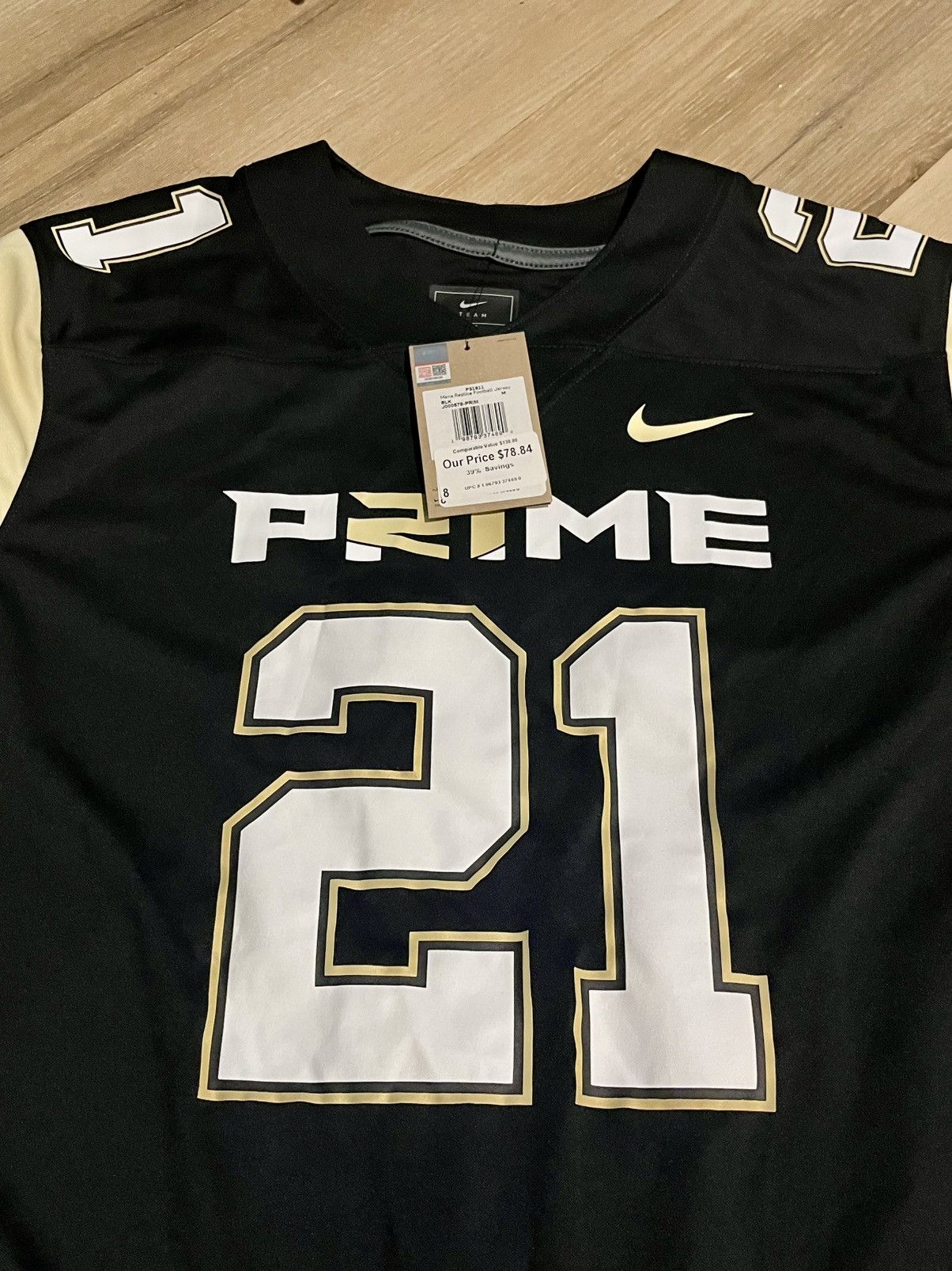 Nike Nike Prime Jersey Mens Medium Black 21 Sanders Football Size US M / EU 48-50 / 2 - 3 Thumbnail