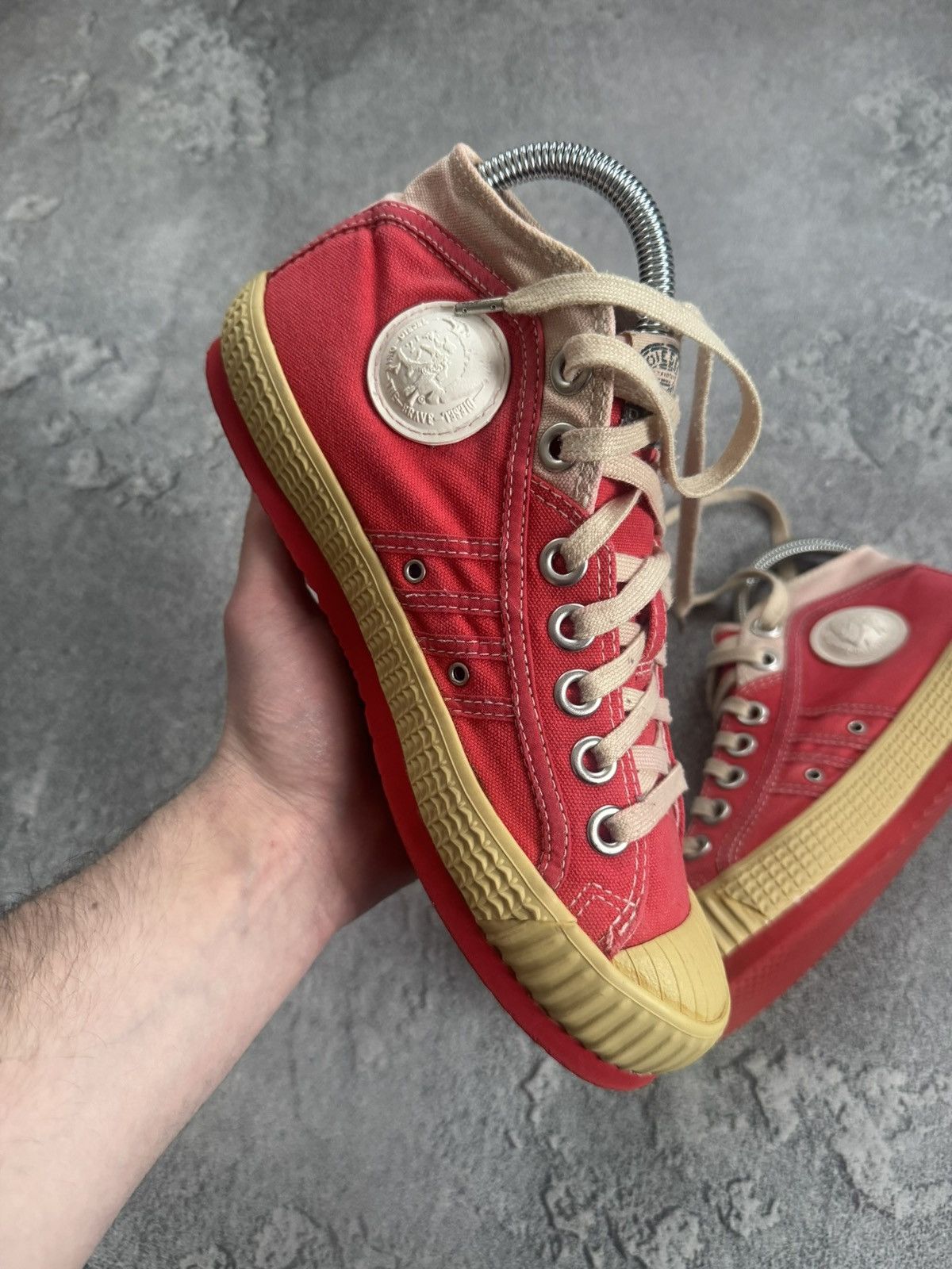 Diesel Diesel US8.5/EUR39 YUK Anniversary hi top sneakers shoes Size US 8.5 / IT 38.5 - 14 Thumbnail