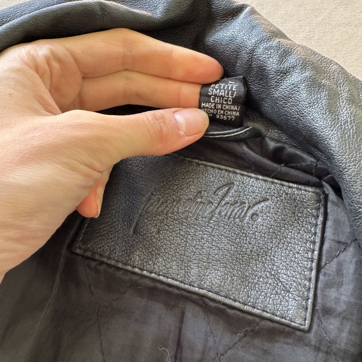 Other Vintage Jacqueline Ferrar Leather Jacket Size S / US 4 / IT 40 - 6 Thumbnail