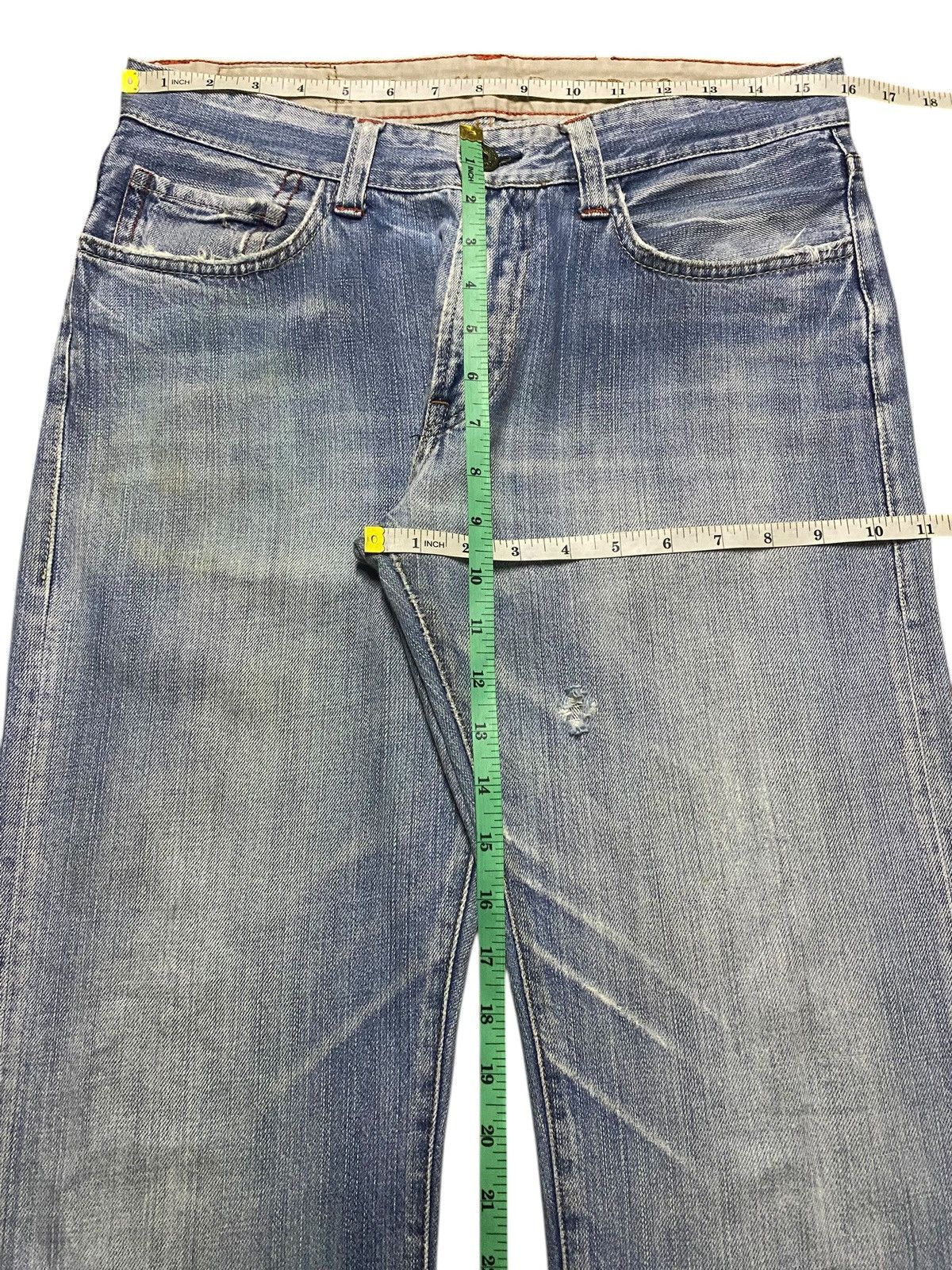 Brooklyn Industries Vintage Brooklyn industries Light Wash Distressed Jeans Size US 32 / EU 48 - 8 Thumbnail