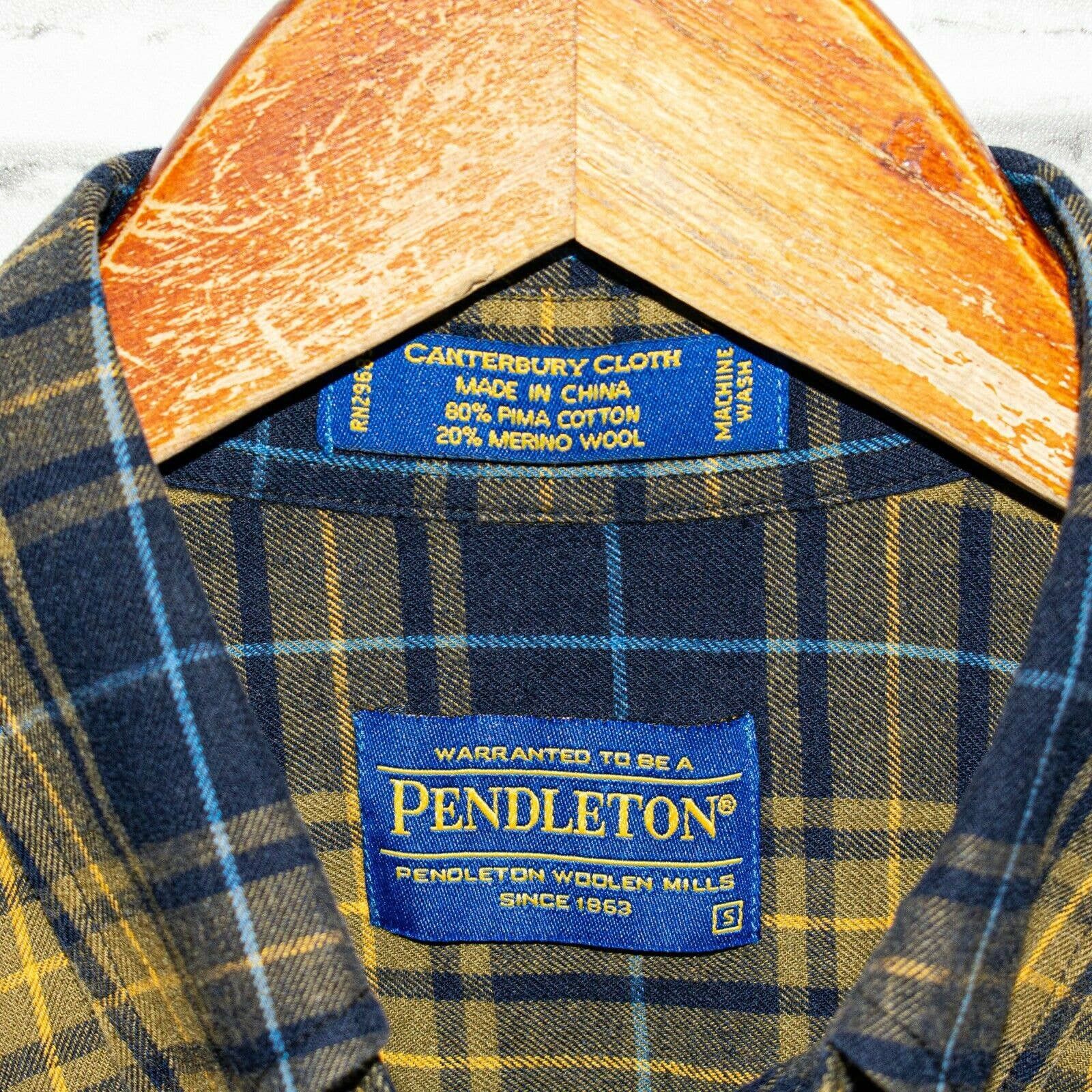 Pendleton Pendleton Flannel Shirt Brown Blue Plaid Cotton wool Size US S / EU 44-46 / 1 - 3 Preview