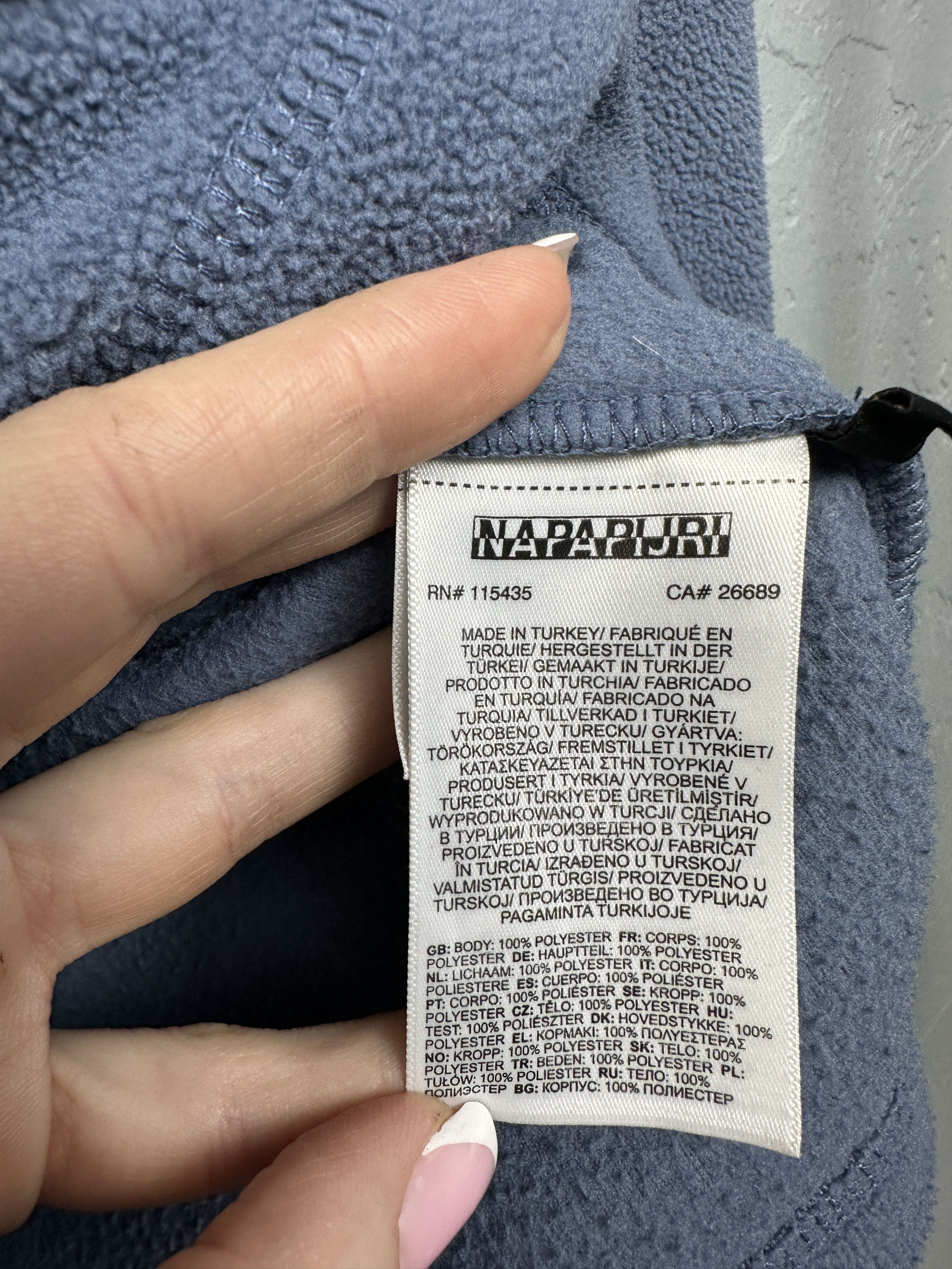 Napapijri Napapijri Mens 1\4 Zip Fleece Jacket Size US S / EU 44-46 / 1 - 8 Thumbnail