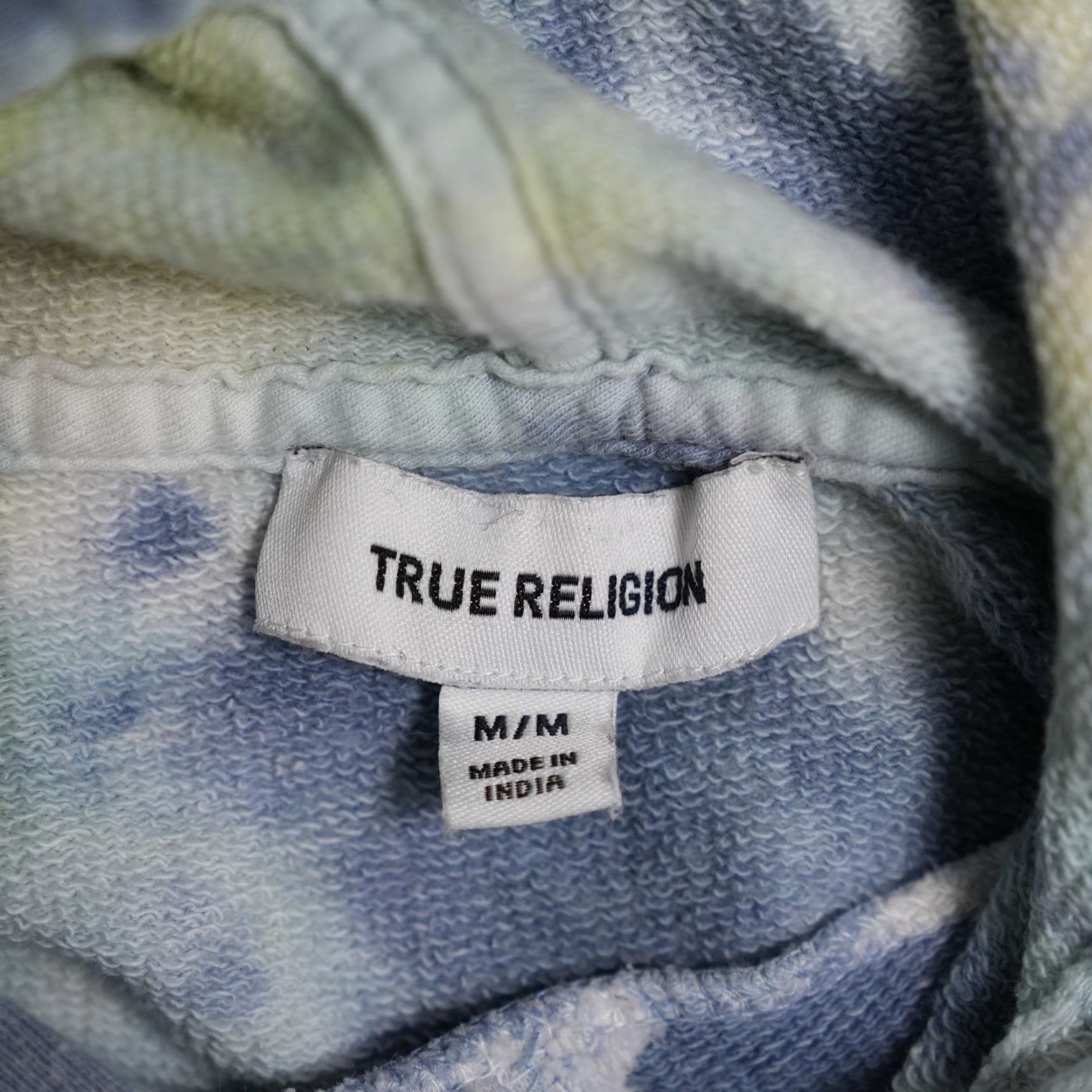 True Religion True Religion Hoodie Medium Blue Tie Dye Pullover Fleece Something Kinda Wild Size US M / EU 48-50 / 2 - 6 Thumbnail