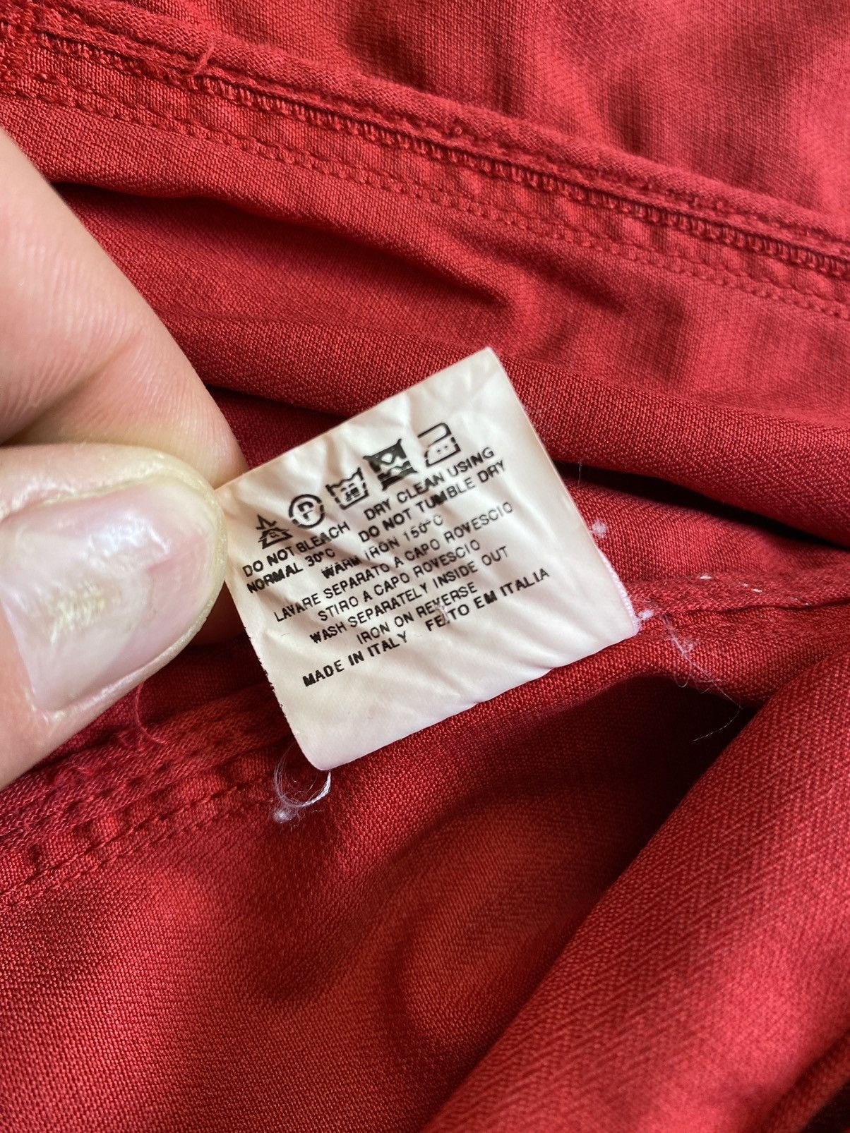 Krizia Krizia Jeans Women’s Red Light Overshot Jacket Size S / US 4 / IT 40 - 16 Thumbnail
