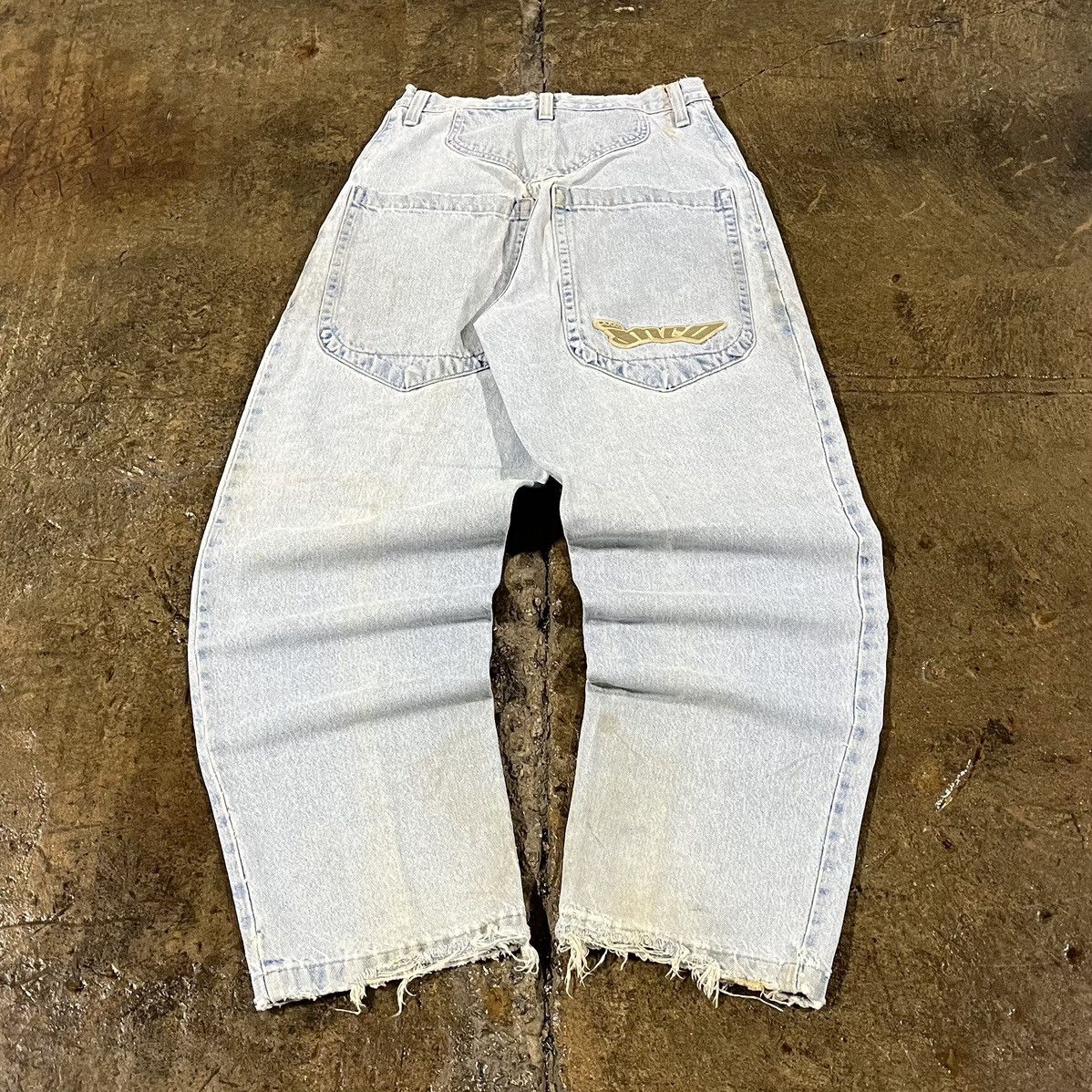JNCO × Vintage Crazy Vintage Y2K JNCO Jeans Baggy Skater Rave Wide Leg Size US 31 - 1 Thumbnail