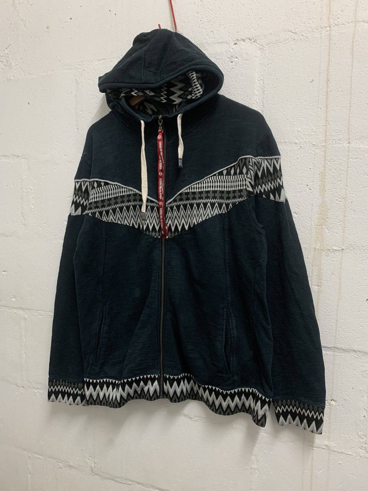 Japanese Brand × Vintage Vintage Power To The People Global Culture Mix Aztec Native Size US XL / EU 56 / 4 - 2 Thumbnail