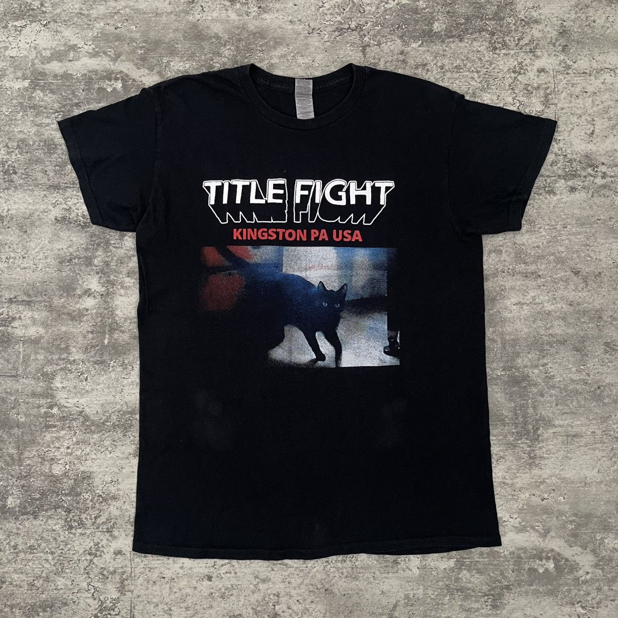 Vintage title fight kingston pa black cat tee