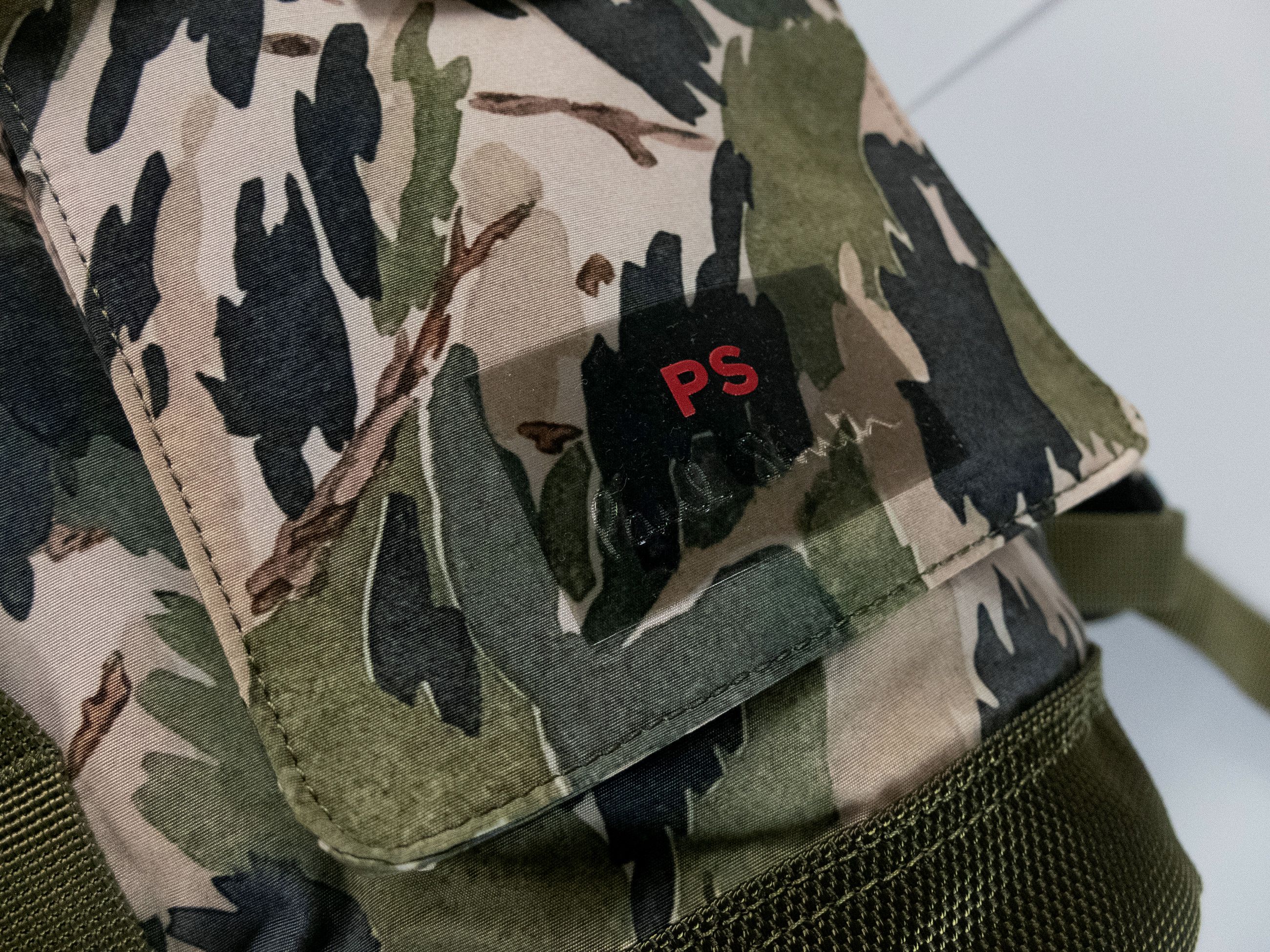 Paul Smith PS PAUL SMITH khaki green abstract print canvas backpack Size ONE SIZE - 4 Thumbnail
