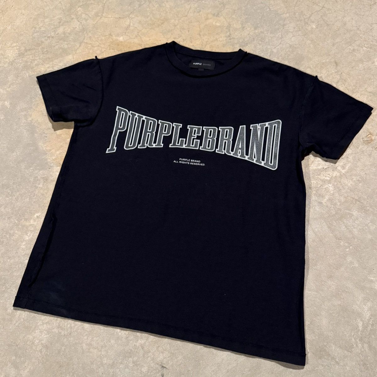 Purple Brand Purple Brand Textured Inside Out Graphic Tee Size US XS / EU 42 / 0 - 2 Thumbnail