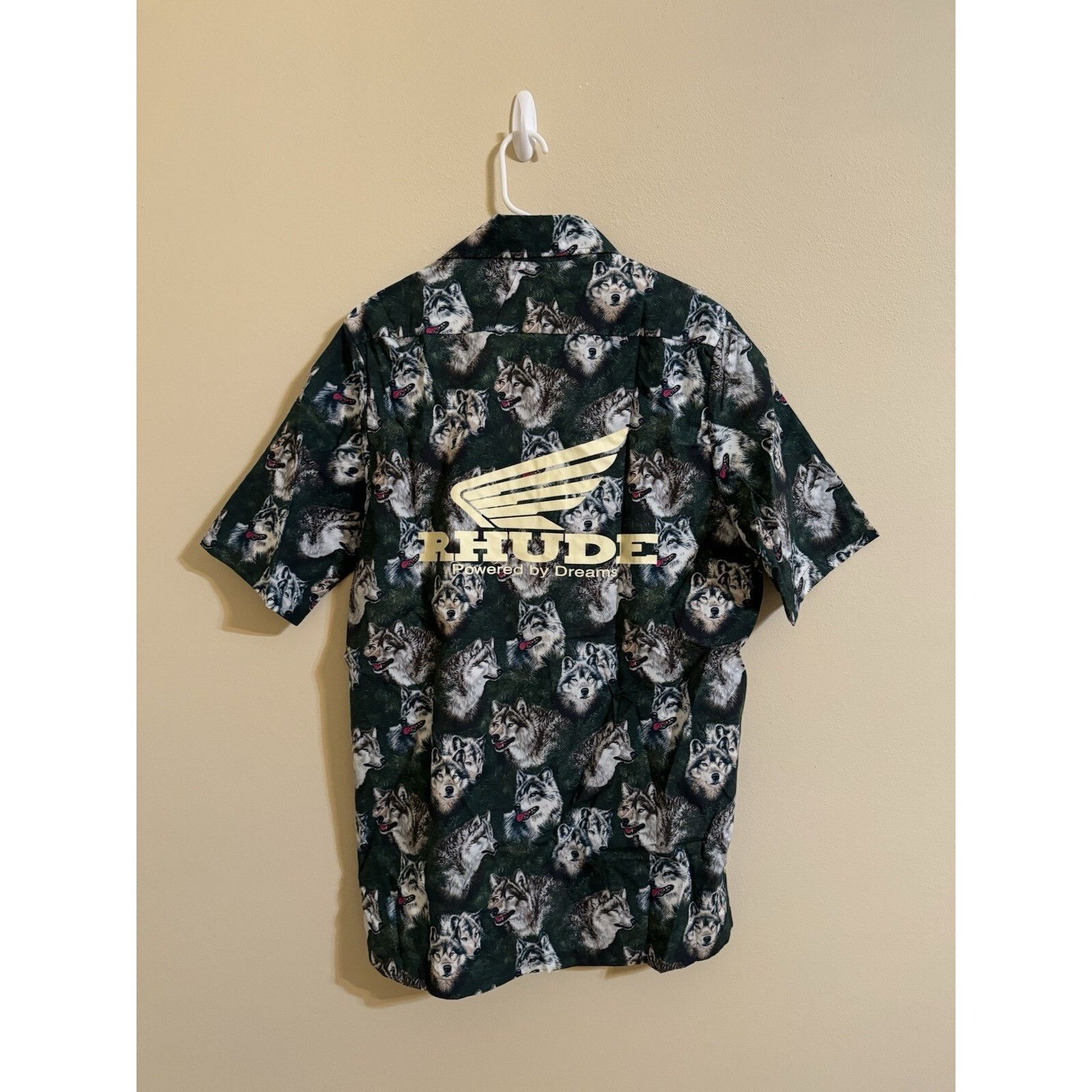 Rhude Rhude Wolf In The Pines Button Up Shirt Green XL Size US XL / EU 56 / 4 - 1 Thumbnail