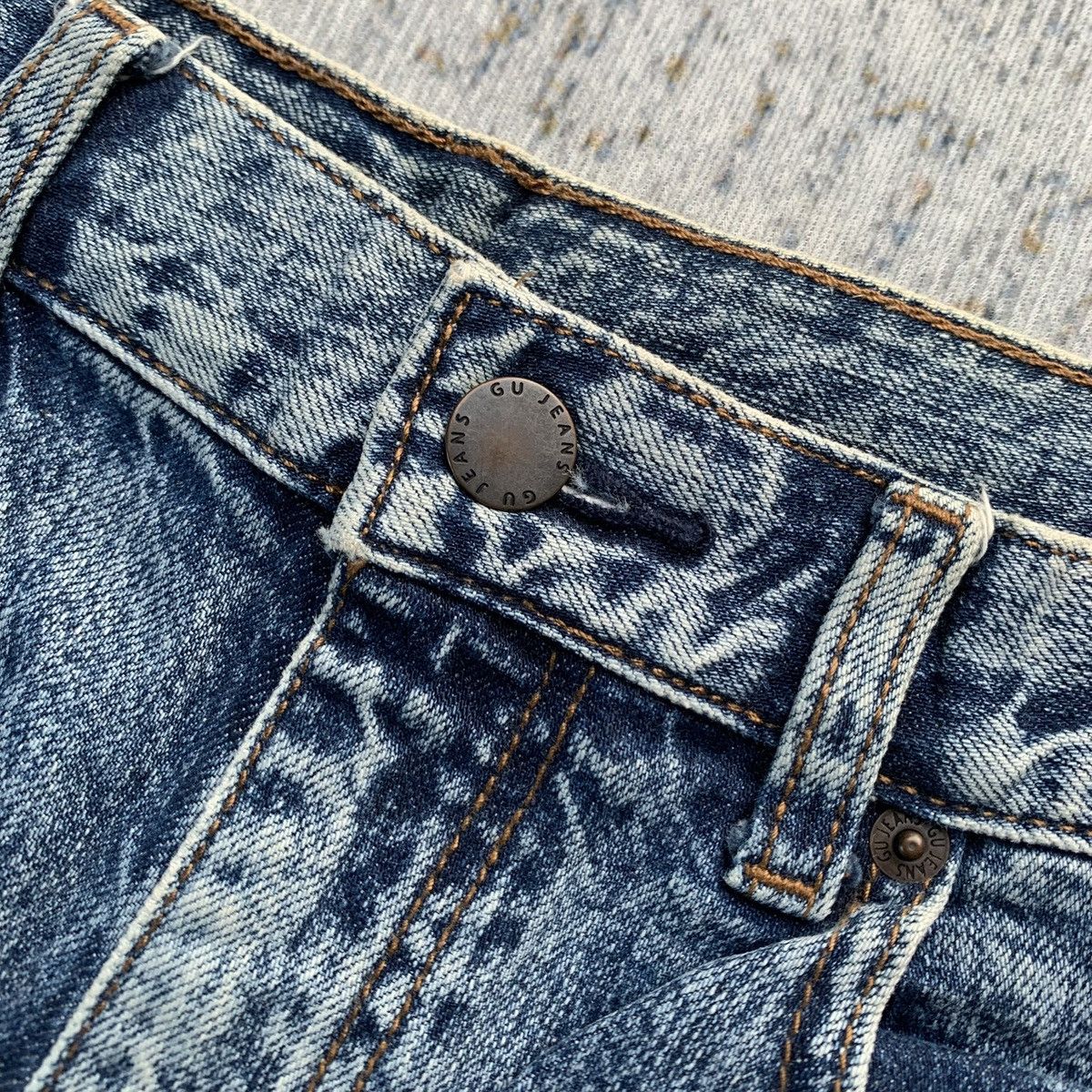 Japanese Brand Rare Japanese Brand GU Wide Denim Jeans Size US 29 - 5 Thumbnail