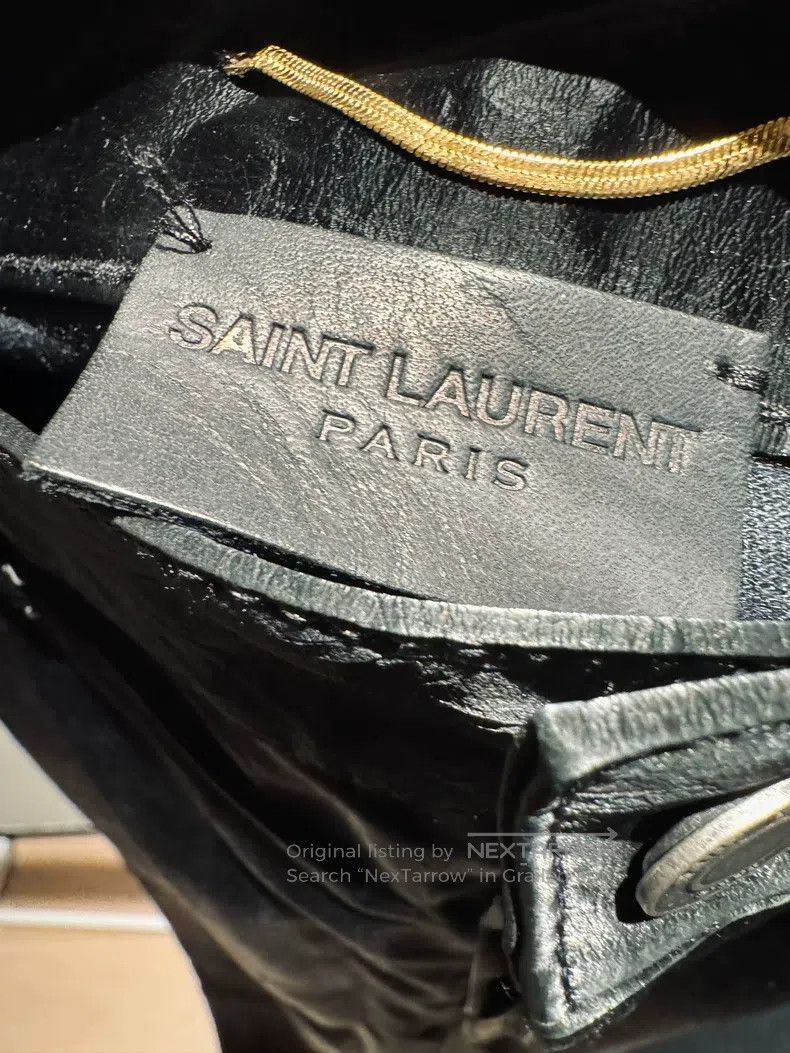 Saint Laurent Paris Saint Laurent Paris Brown Leather Flared Pants with Ripple Size US 28 / EU 44 - 4 Thumbnail