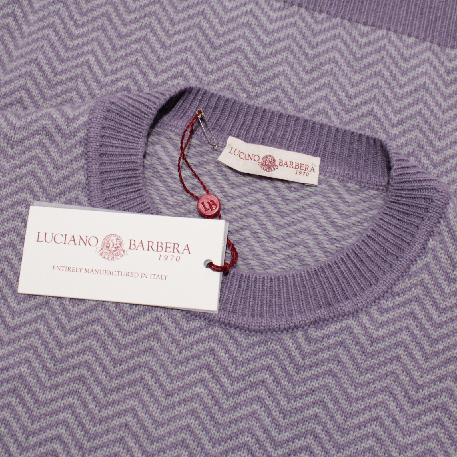 Luciano Barbera Luciano Barbera Sweater Size US XL in Purple Size US XL / EU 56 / 4 - 1 Thumbnail