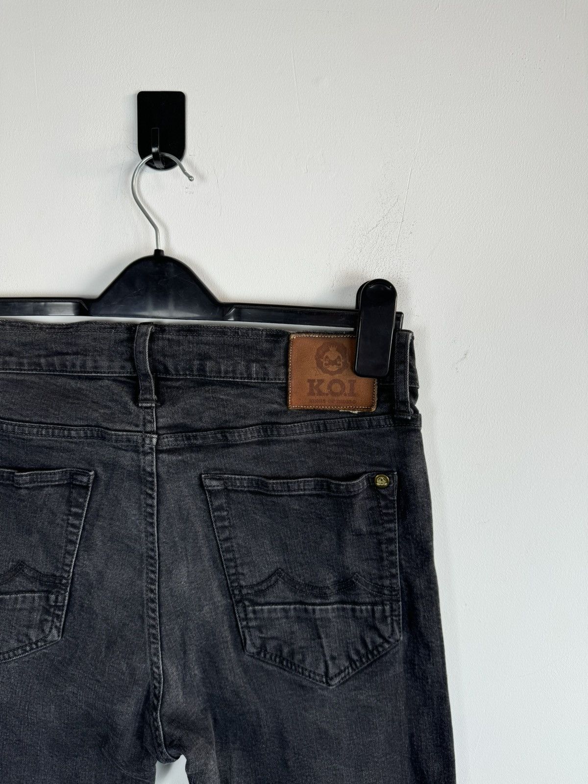 Kings Of Indigo × Vintage K.O.I. kings Of Indigo James Black Rinse Washed Jeans Size US 31 - 1 Thumbnail
