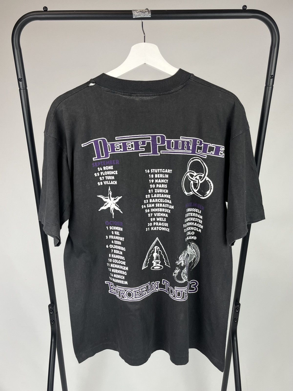 Vintage Vintage Band Tee 90’s DeepPurple European Tour1993/94 Dragon Size US L / EU 52-54 / 3 - 13 Thumbnail