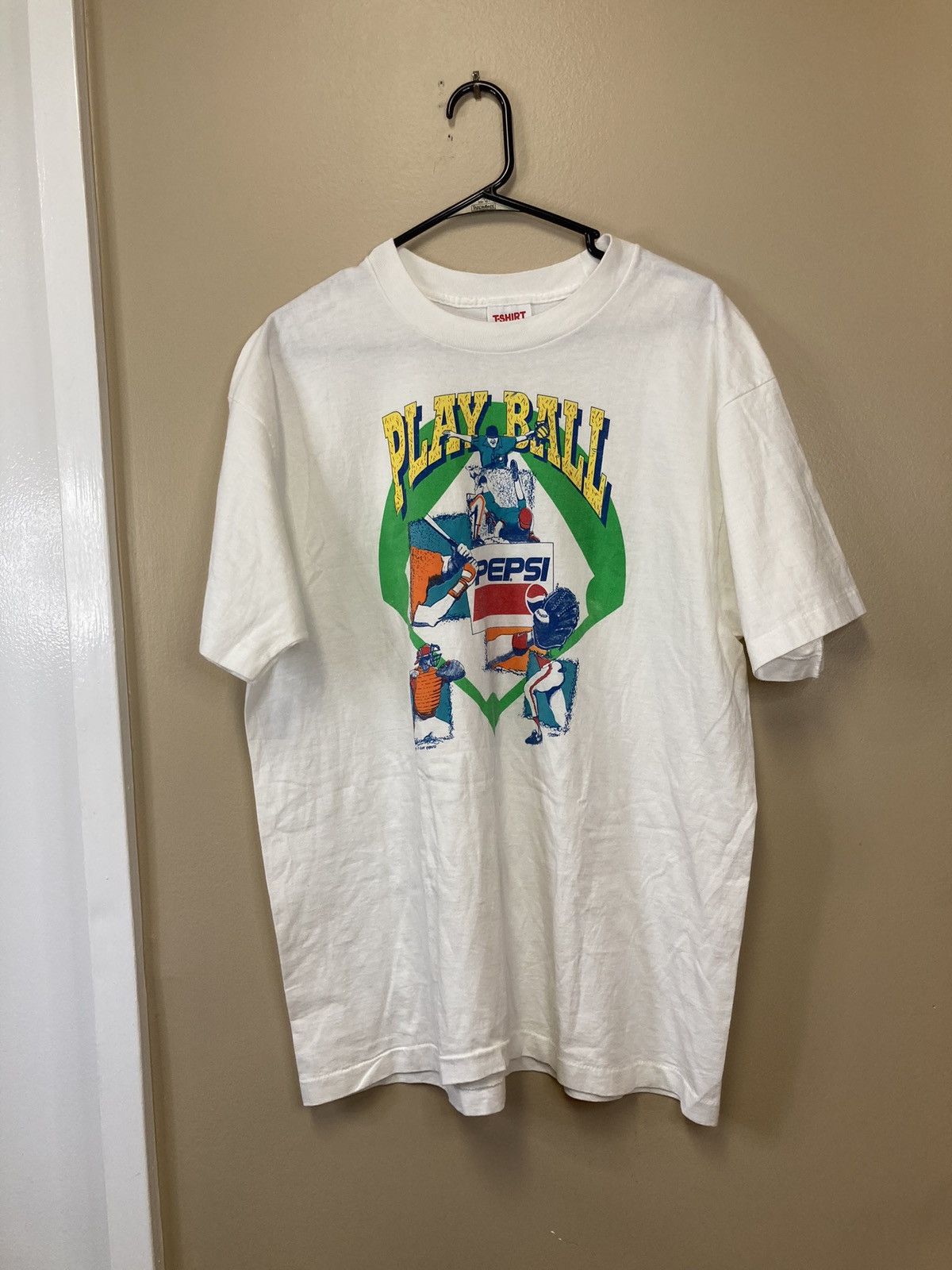 Vintage Playball Pepsi T-Shirt Size US XL / EU 56 / 4 - 1 Thumbnail