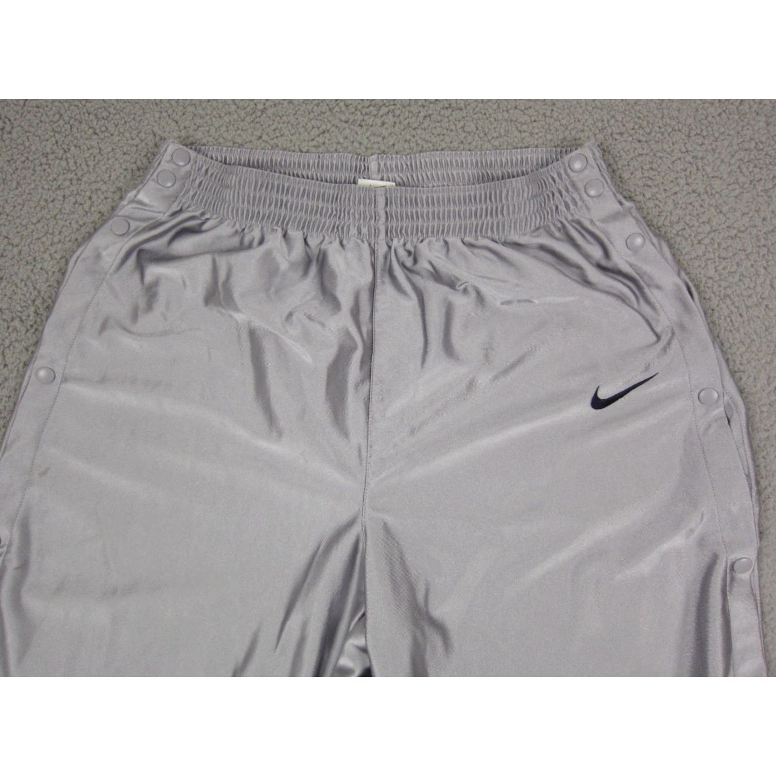 Nike VINTAGE Nike Pants XL Mens Gray 90s Warmup Snap Button Athletic Regular - 90s - MS? Size US 36 / EU 52 - 2 Thumbnail