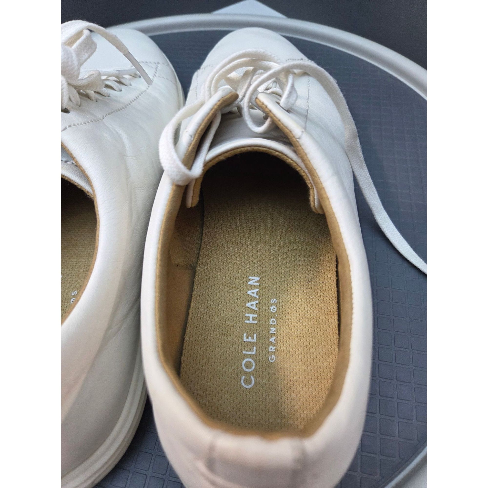 Cole Haan Cole Haan Grand OS Men's White Leather Shoes Size 11M C26515 Size US 11 / EU 44 - 11 Thumbnail