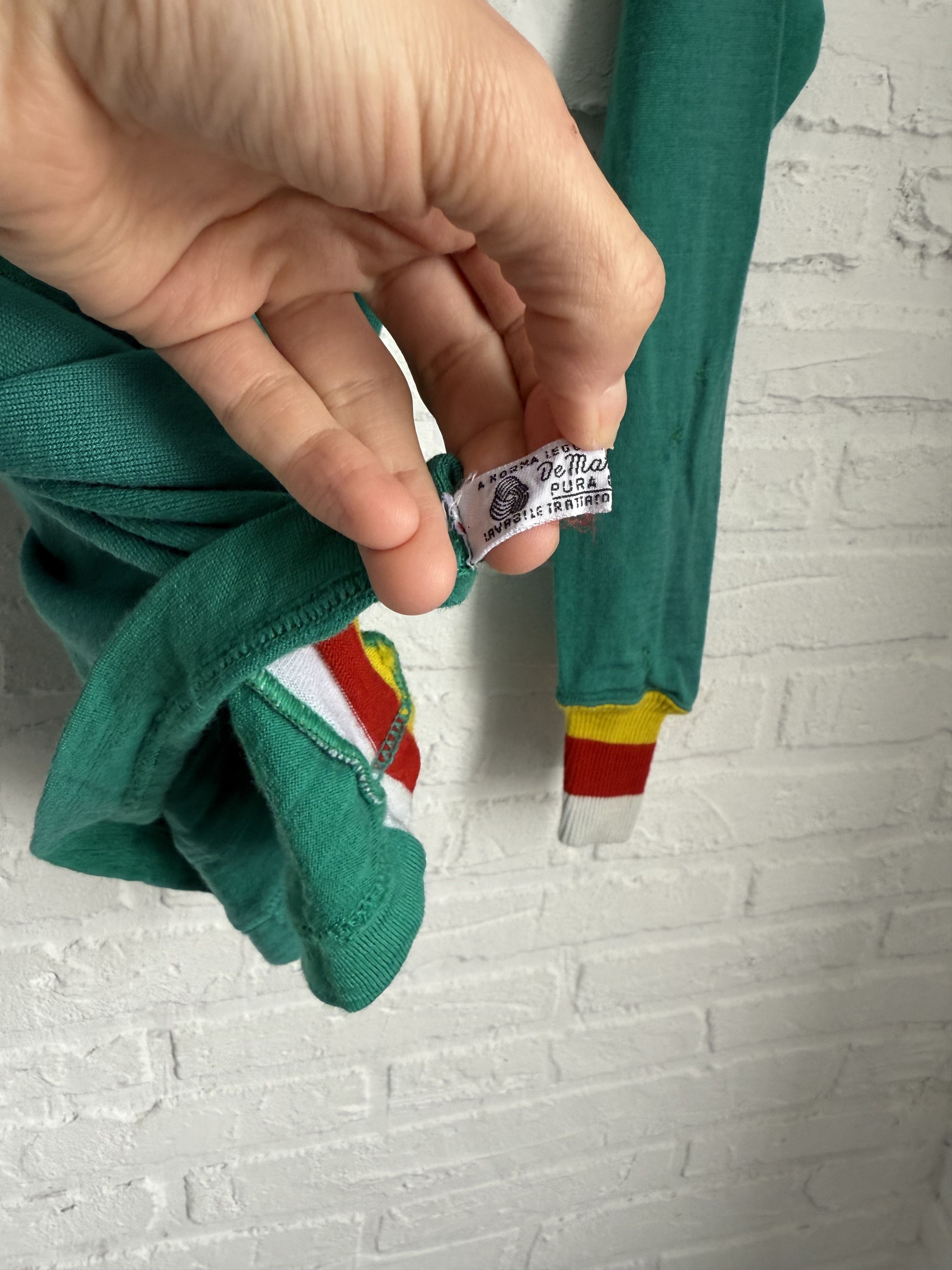 Other RARE Vintage 1970s De Marchi wool cycling jersey 1.KSRC Size US M / EU 48-50 / 2 - 7 Thumbnail