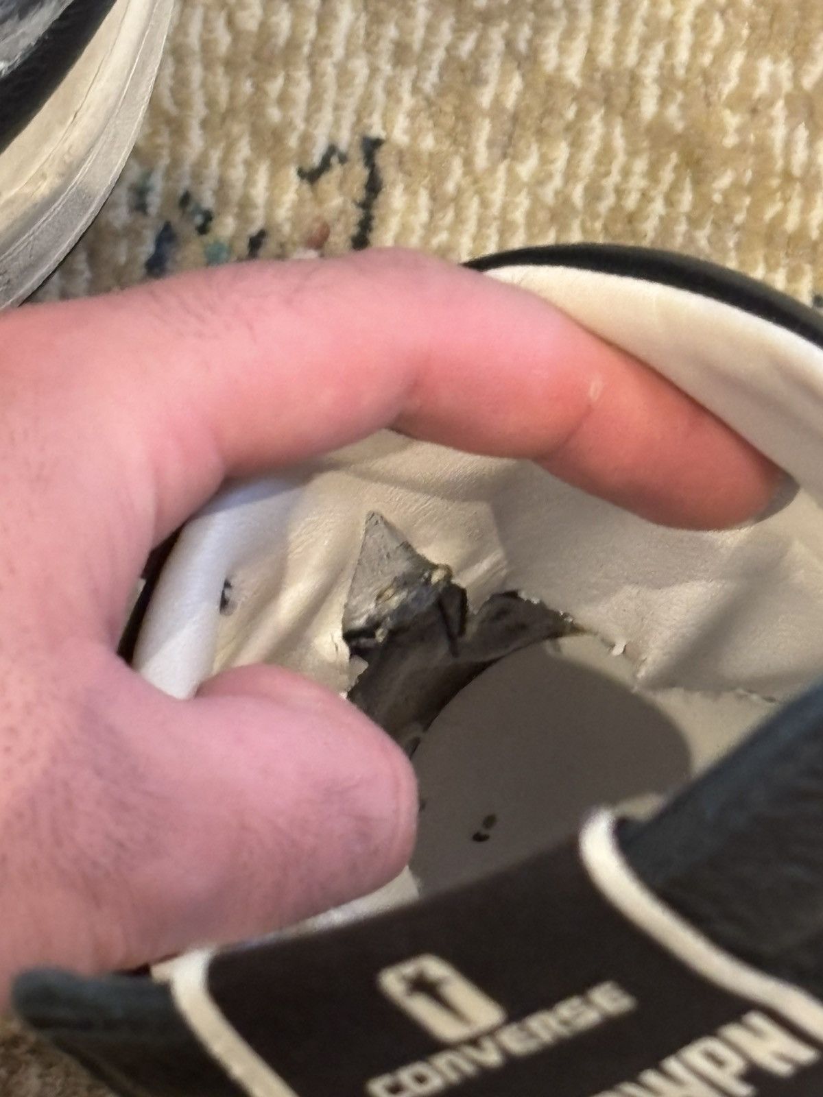Converse × Rick Owens Drkshdw Painted Rick Owens Turbowpns Size US 12 / EU 45 - 8 Thumbnail