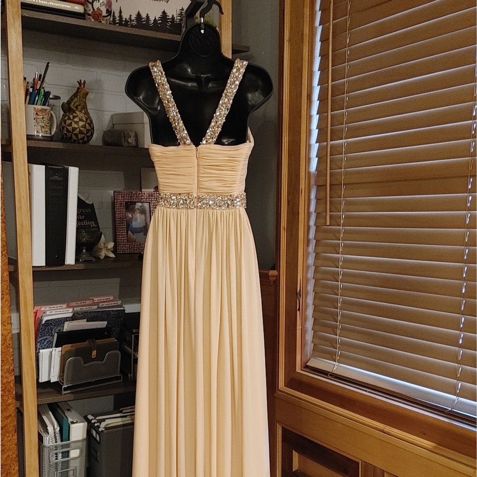 Other V-Neck A-Line Beaded Formal Dress Size XS / US 0-2 / IT 36-38 - 5 Thumbnail