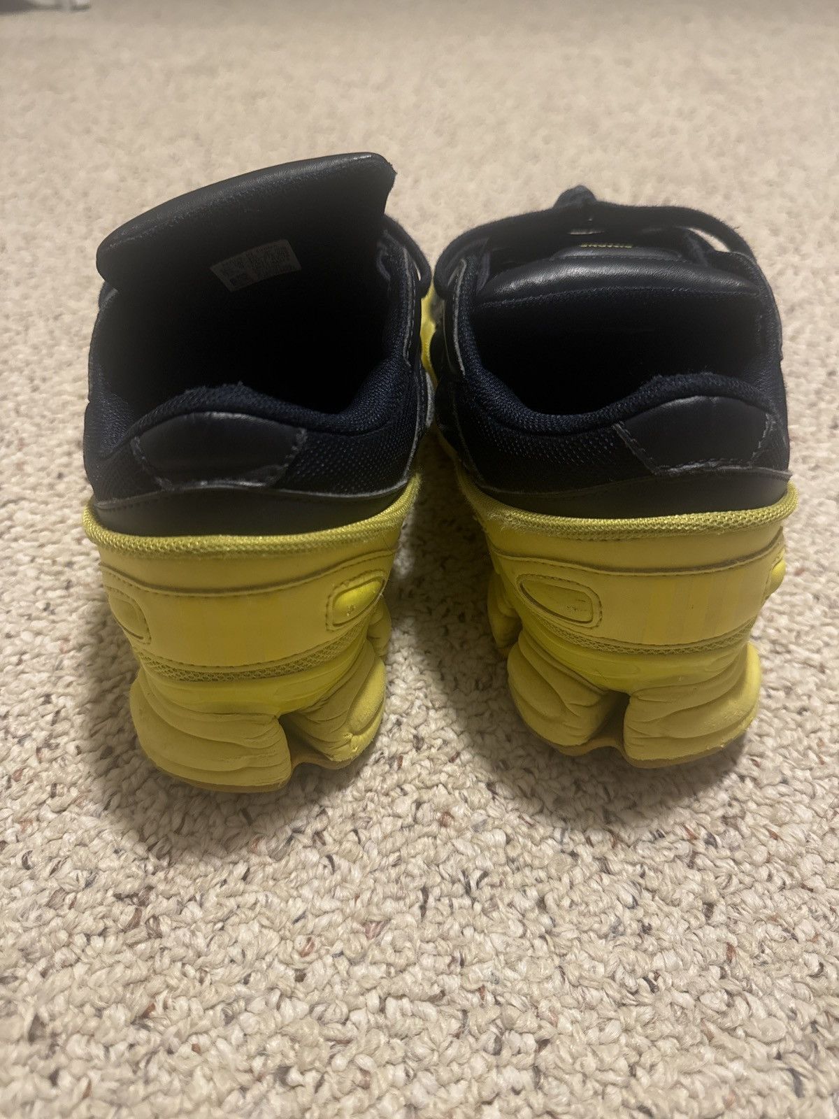 Raf Simons Raf Simons x adidas Ozweego Bright Yellow Night Navy Size US 9.5 / EU 42-43 - 4 Thumbnail
