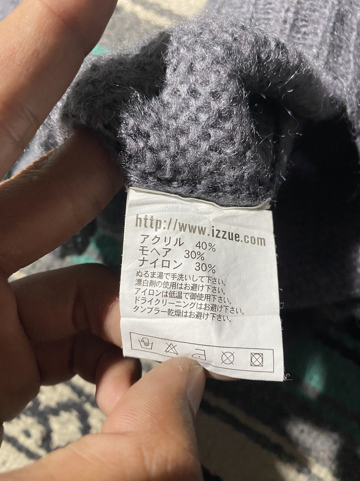 izzue 2000s Izzue - Mohair Grunge Grey Cardigan Size US M / EU 48-50 / 2 - 4 Thumbnail