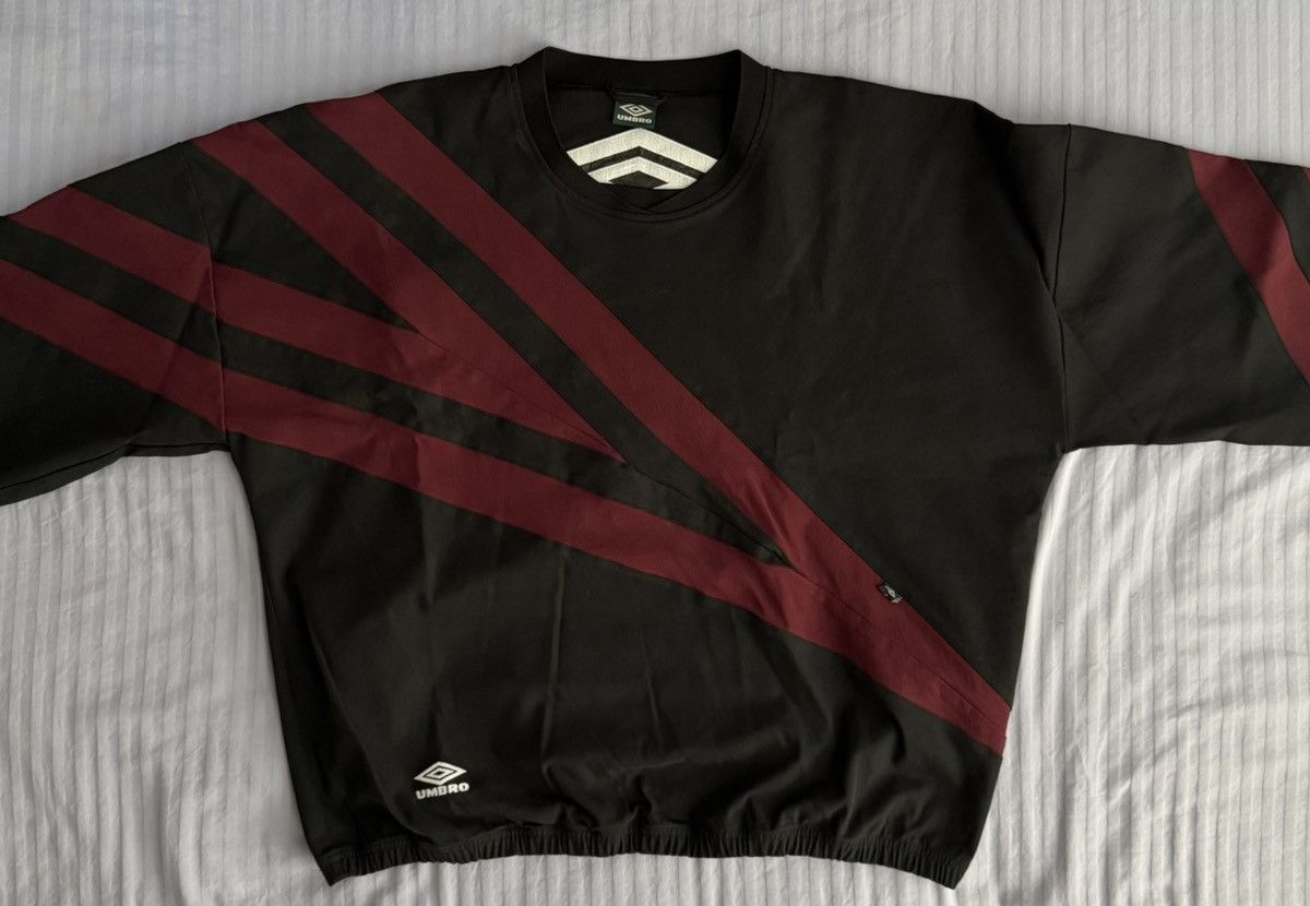 Slam Jam × Umbro Umbro x Slam Jam - 1993 Drill Polo - Black/Burgundy - US XL Size US XL / EU 56 / 4 - 1 Thumbnail