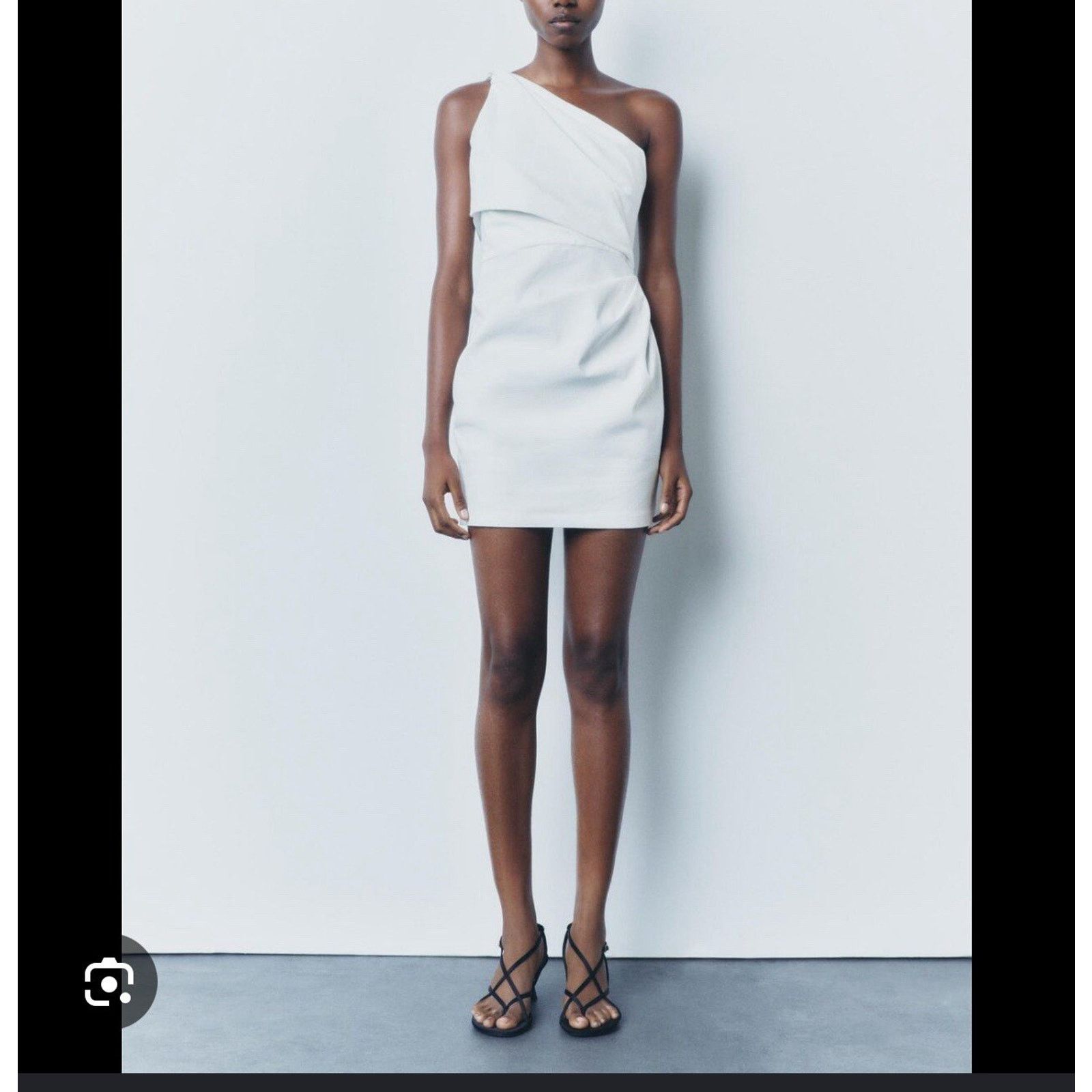 Zara NWT ZARA White Asymmetrical Mini Dress Strapless Size S Size S / US 4 / IT 40 - 2 Thumbnail