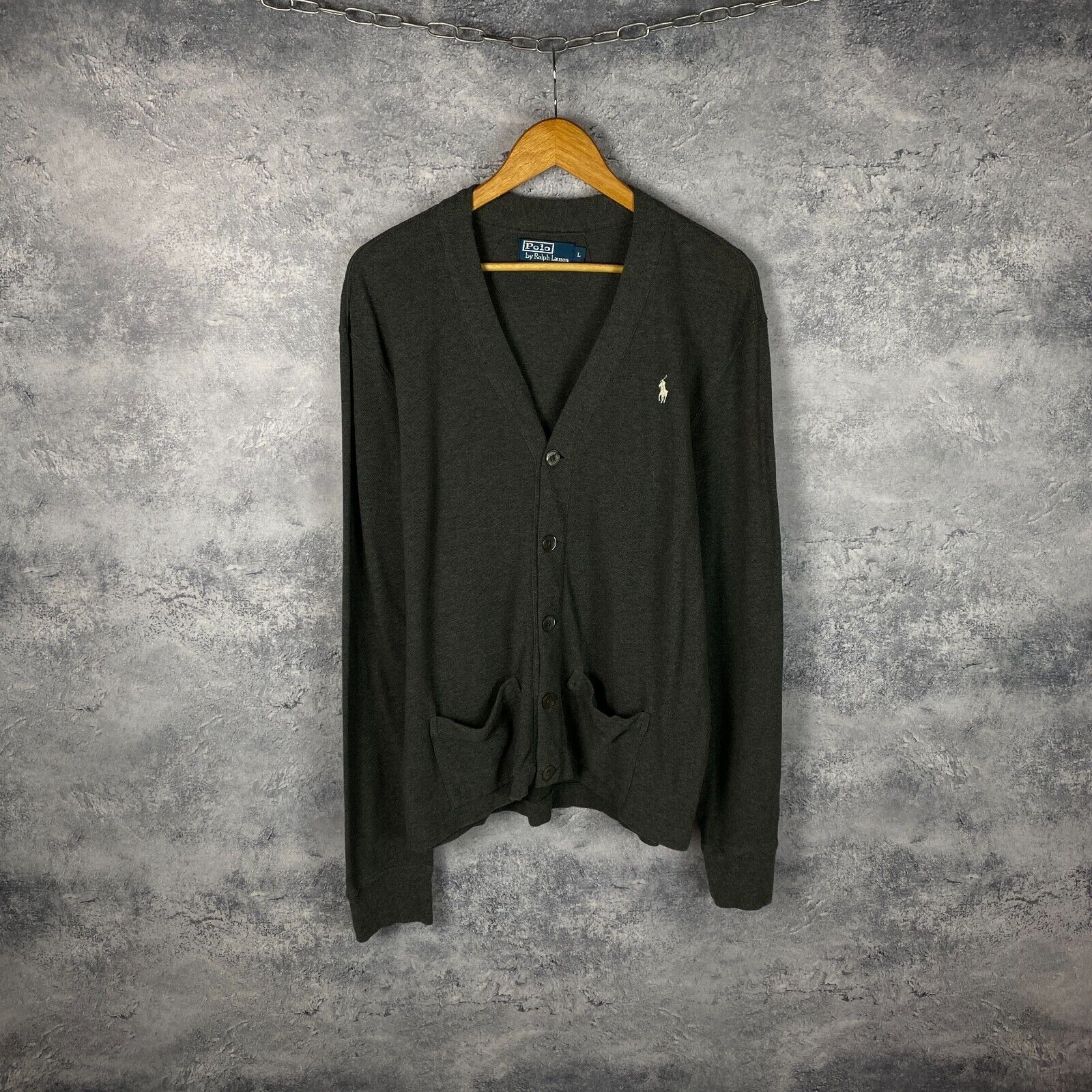 Polo Ralph Lauren Polo Ralph Lauren Cardigan Men's Size L Gray Long Sleeve ` Size US L / EU 52-54 / 3 - 1 Thumbnail