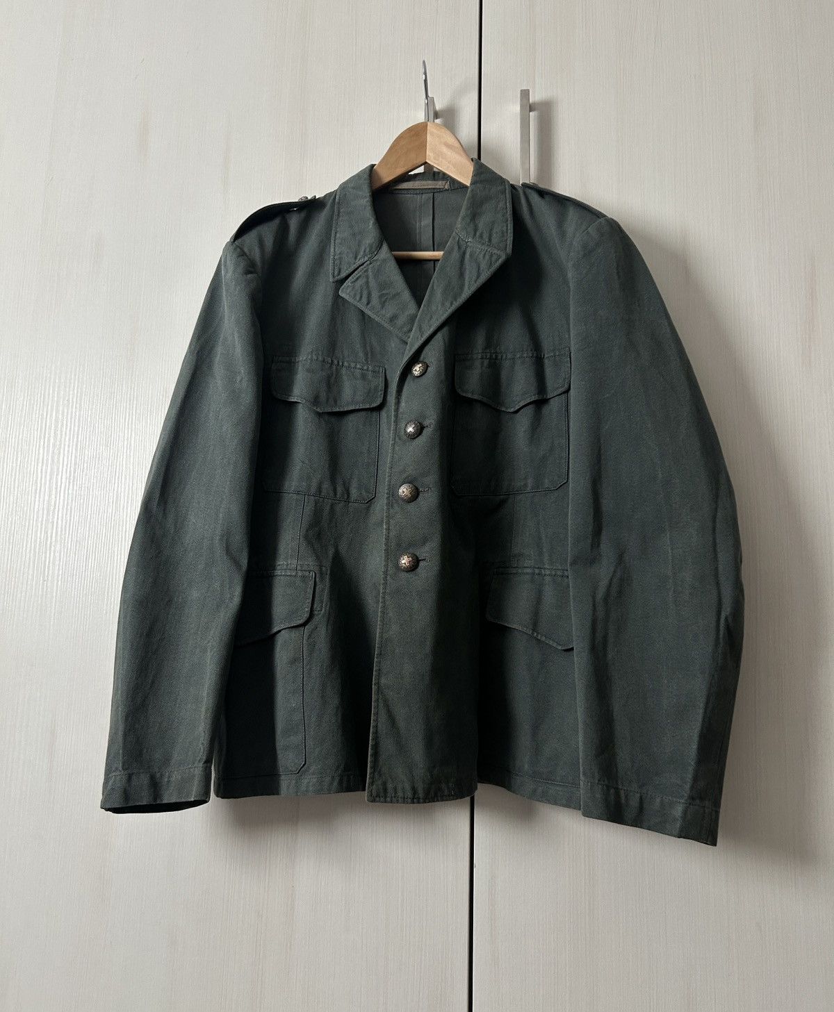 Army Of Me Vintage Swiss 🇨🇭 army mens military jacket 1950-70s Size US M / EU 48-50 / 2 - 1 Thumbnail
