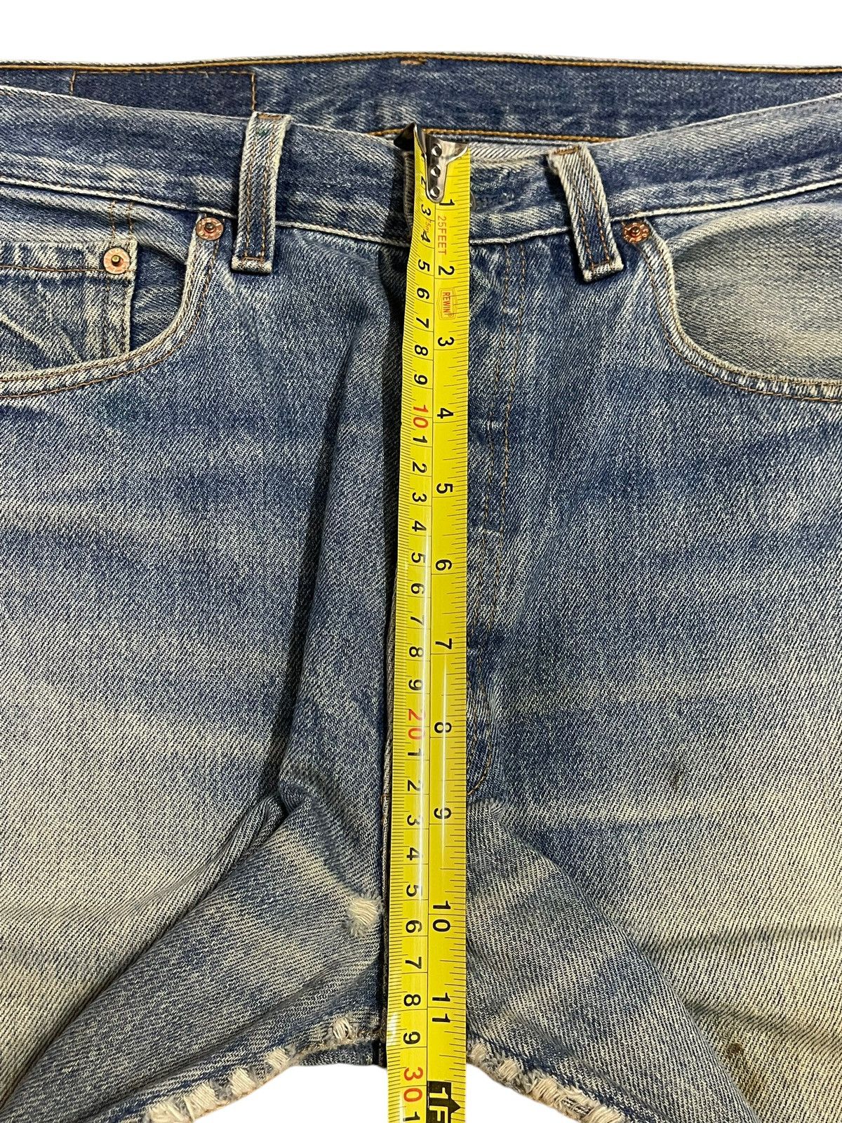 Levi's Vintage 90s Levis 501 Blue Faded Wash Distressed Style Jeans Size US 32 / EU 48 - 16 Thumbnail