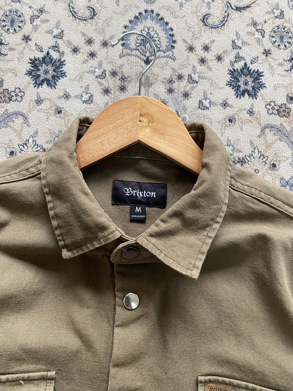 Carhartt VINTAGE BRIXTON DISSTRESSED DETROIT CANVAS LS SHIRT Size US M / EU 48-50 / 2 - 6 Thumbnail