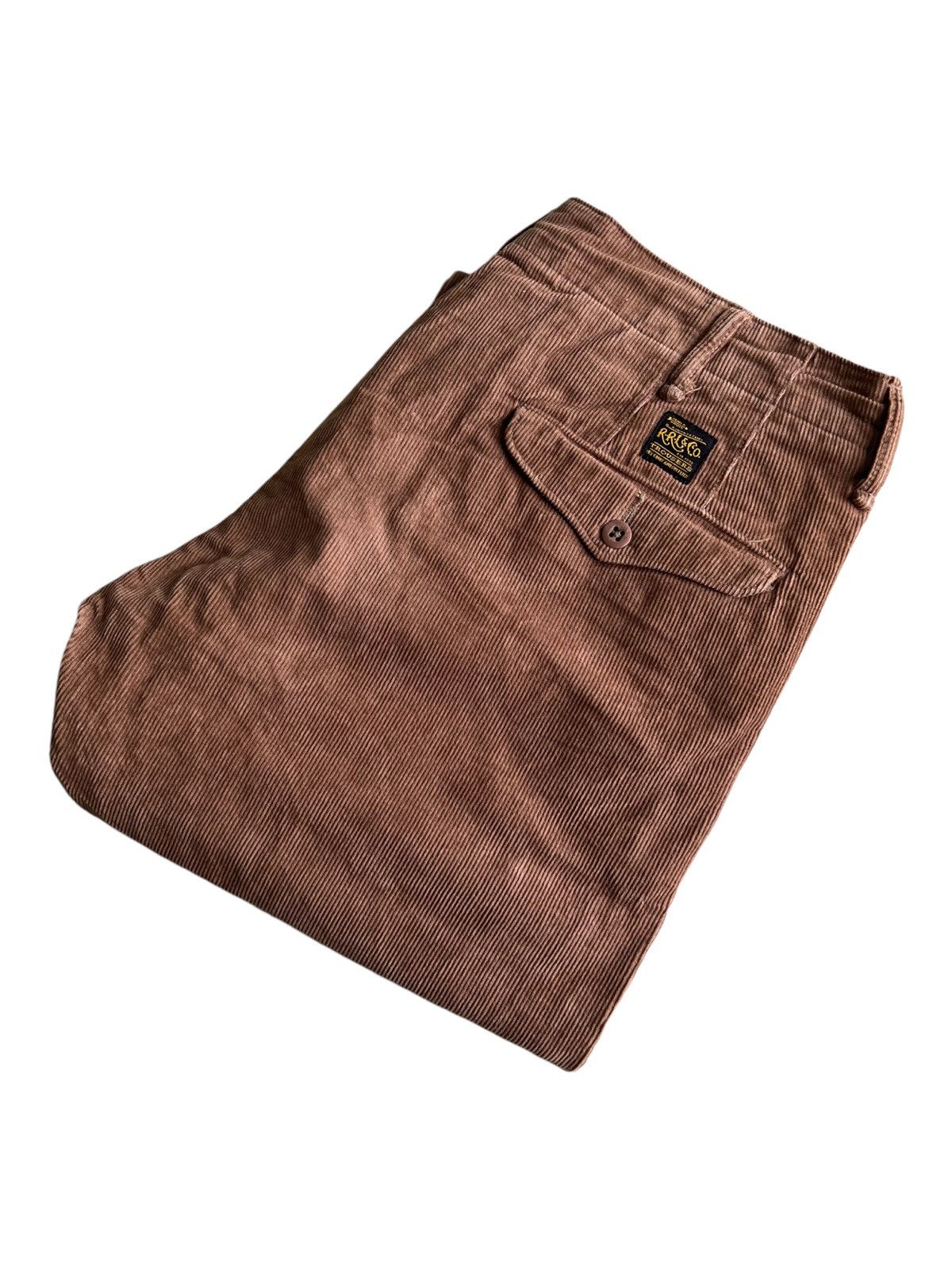 RRL Ralph Lauren OG RRL 1940s Reproduction Corduroy Khakis Trousers Pants Size US 32 / EU 48 - 2 Thumbnail
