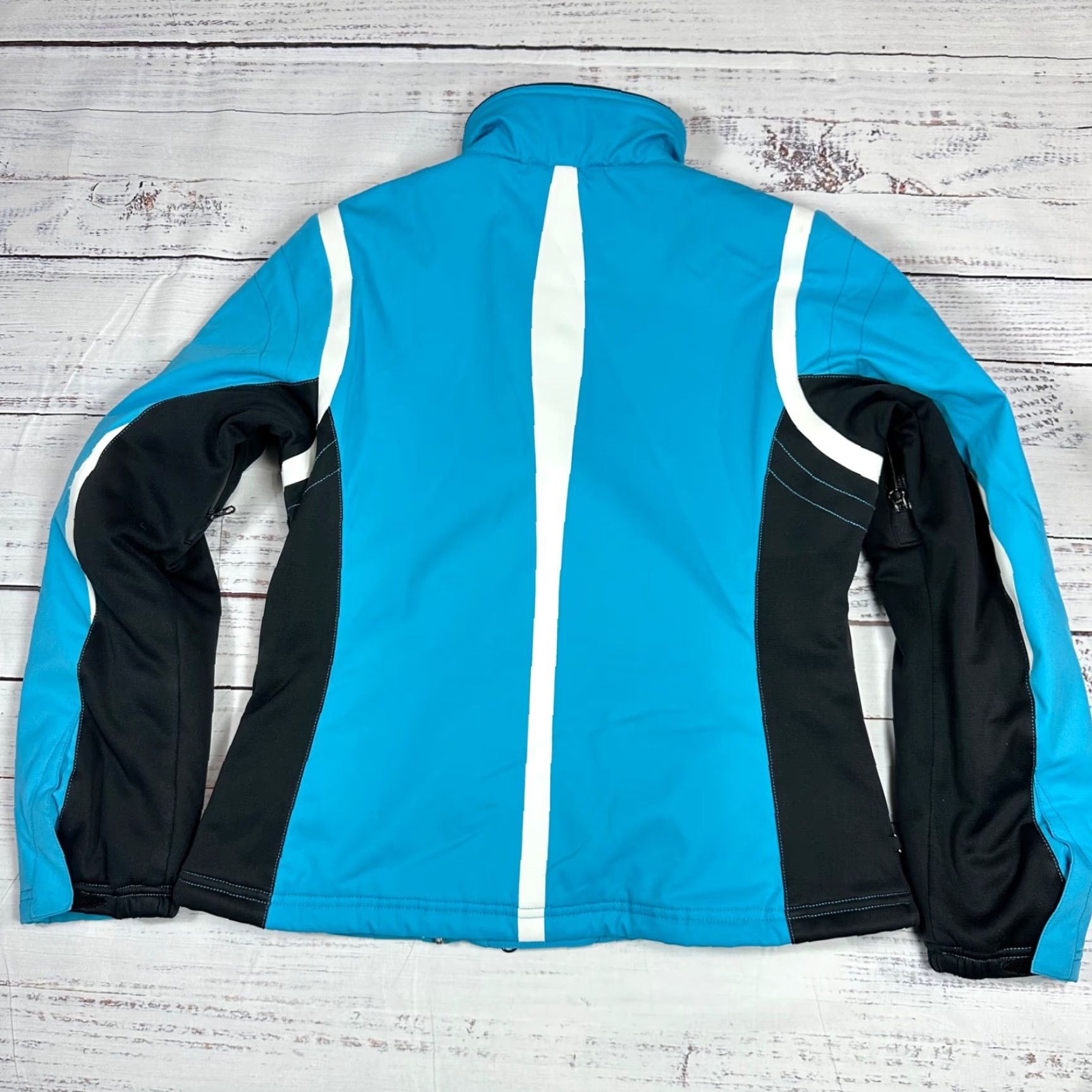 Vintage Metropolis Polaris Womens Jacket Size 8 Light Blue Front Zip Mock Neck Insulated Size M / US 6-8 / IT 42-44 - 4 Thumbnail